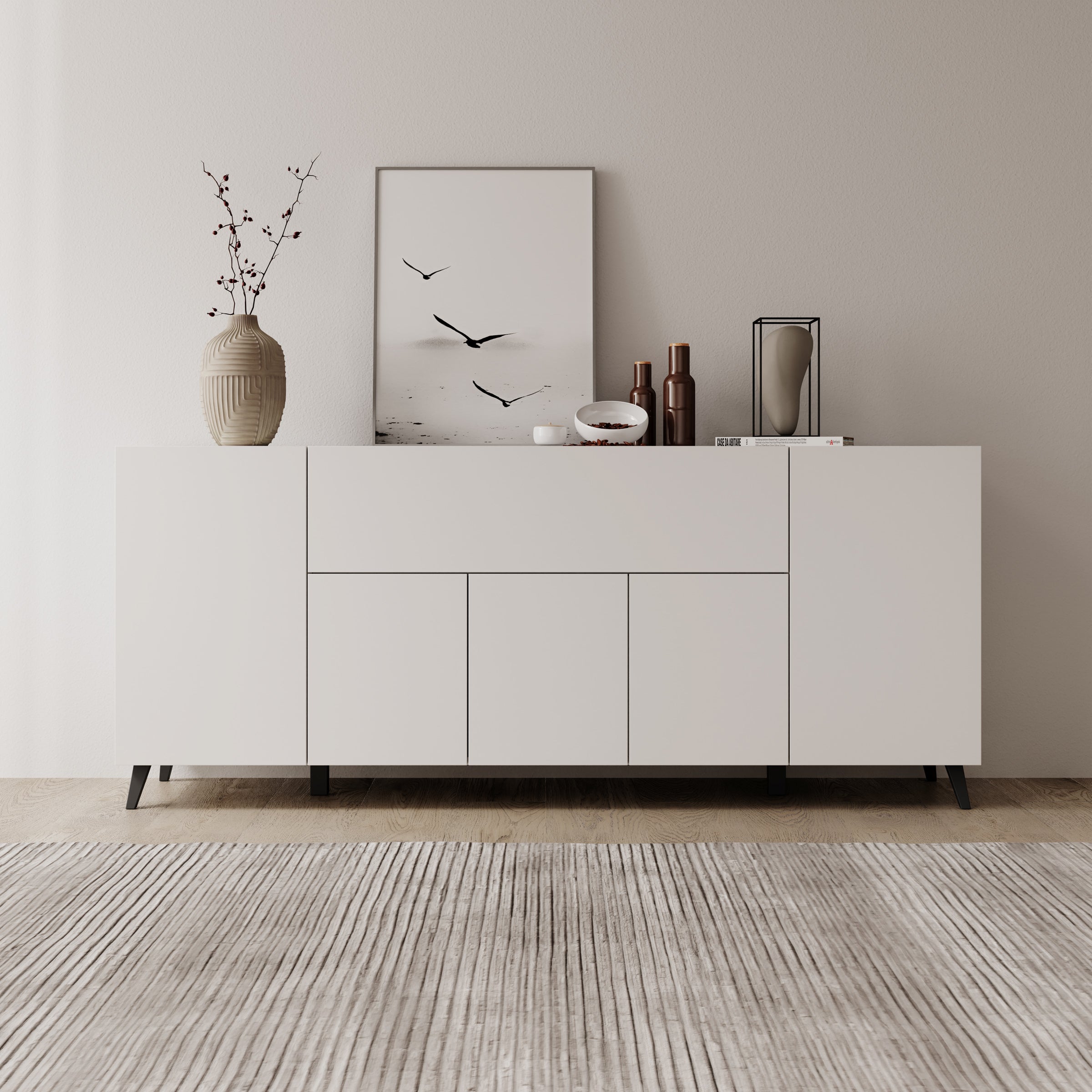 Pulse 4 - Dressoir - Wit - 180x39x76 cm