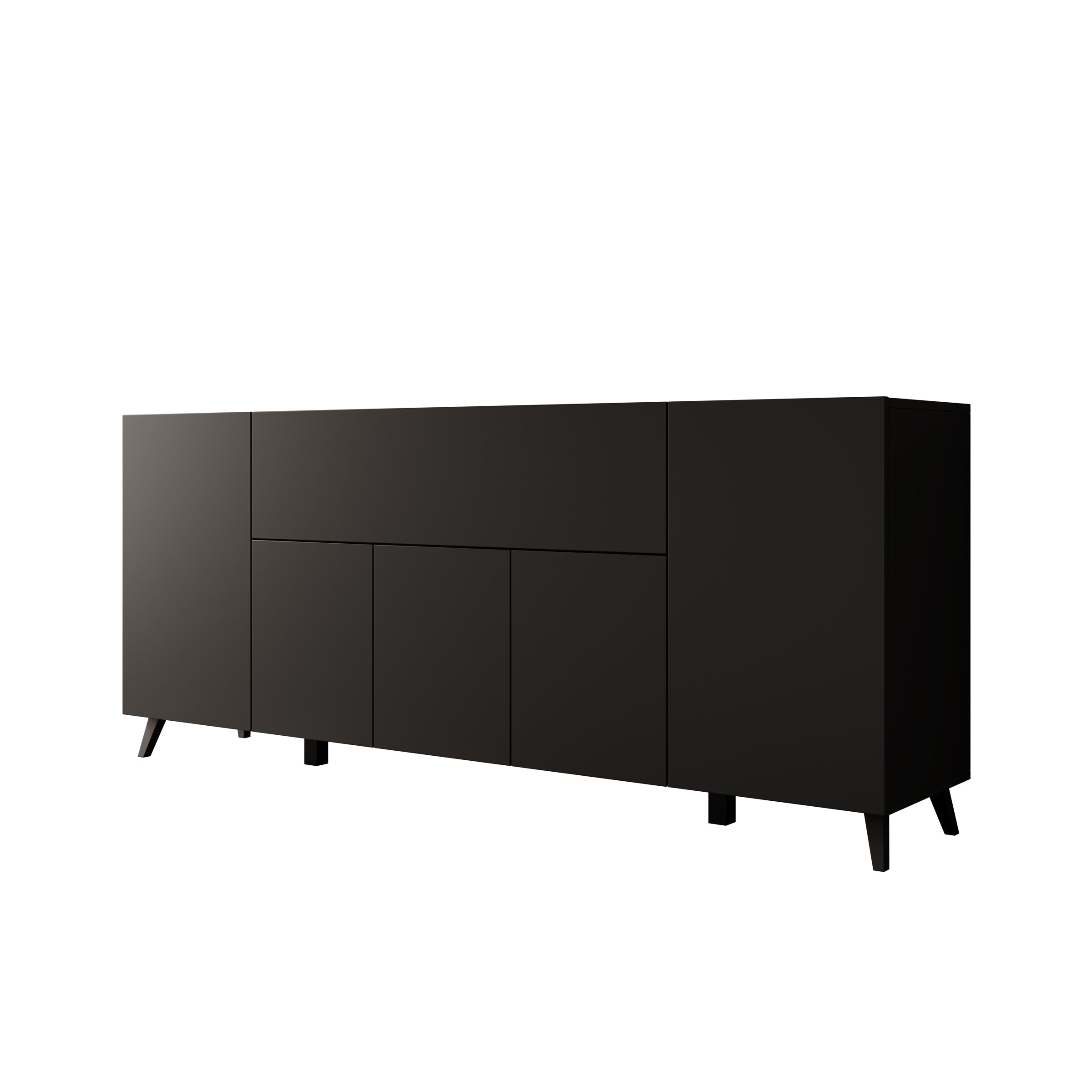 Pulse 4 - Dressoir - Zwart mat - 180x39x76 cm