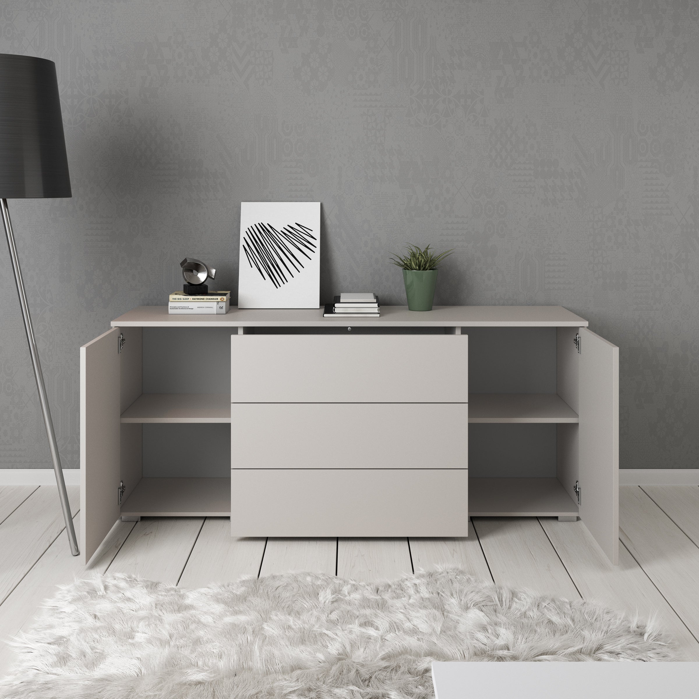 Pure - Dressoir - Beige - 150x39x68 cm