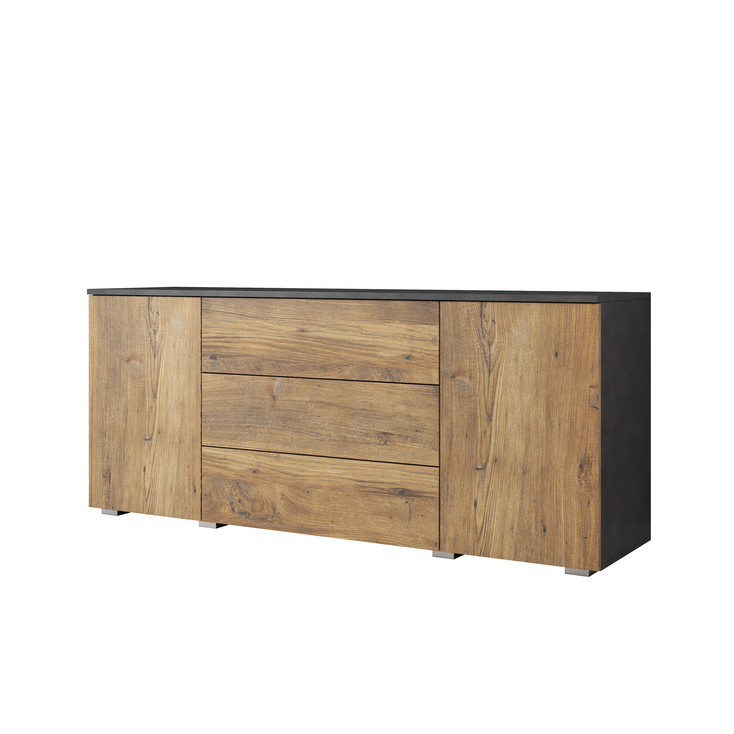 Pure - Dressoir - Eiken/Grijs - 150x39x68 cm