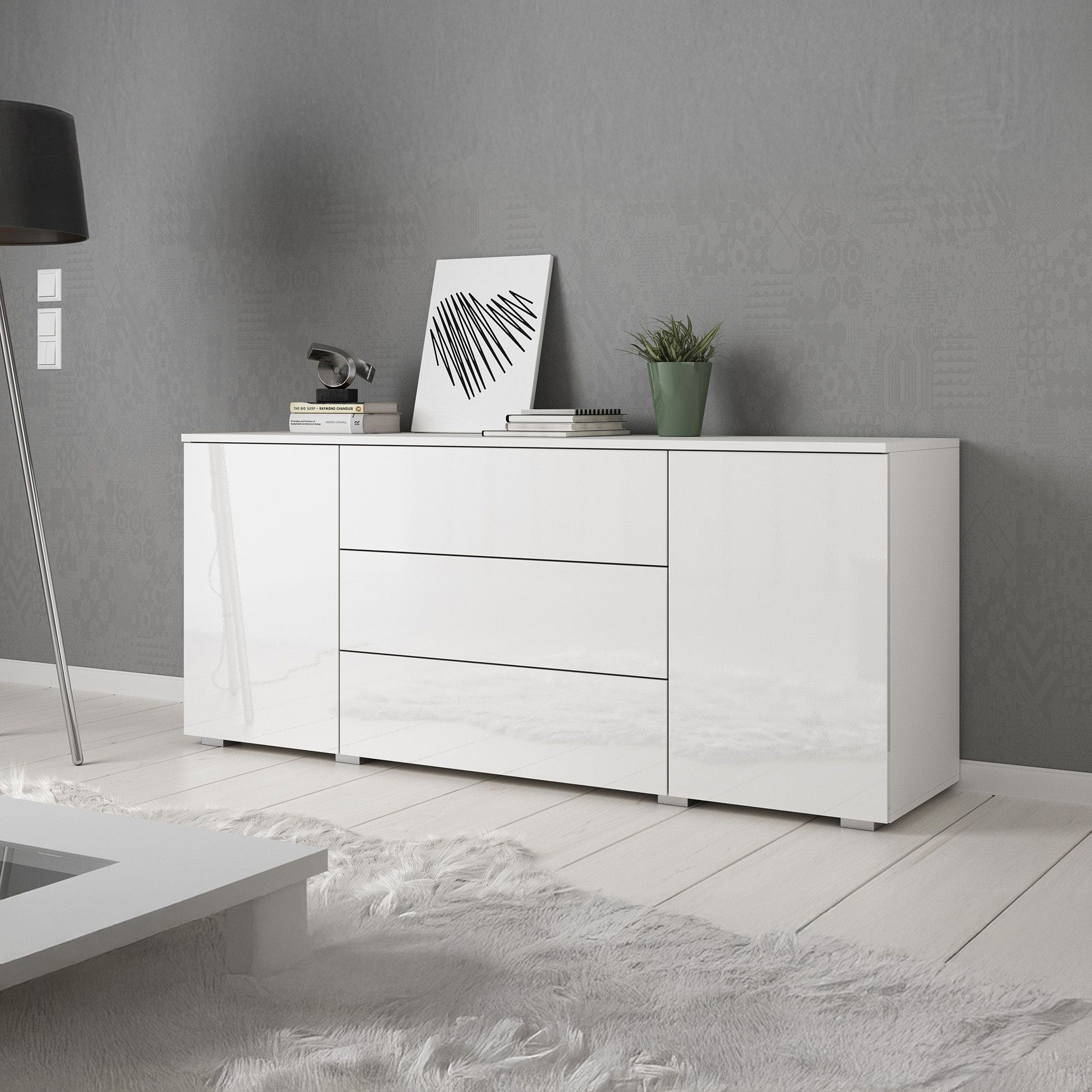 Pure - Dressoir - Wit - 150x39x68 cm