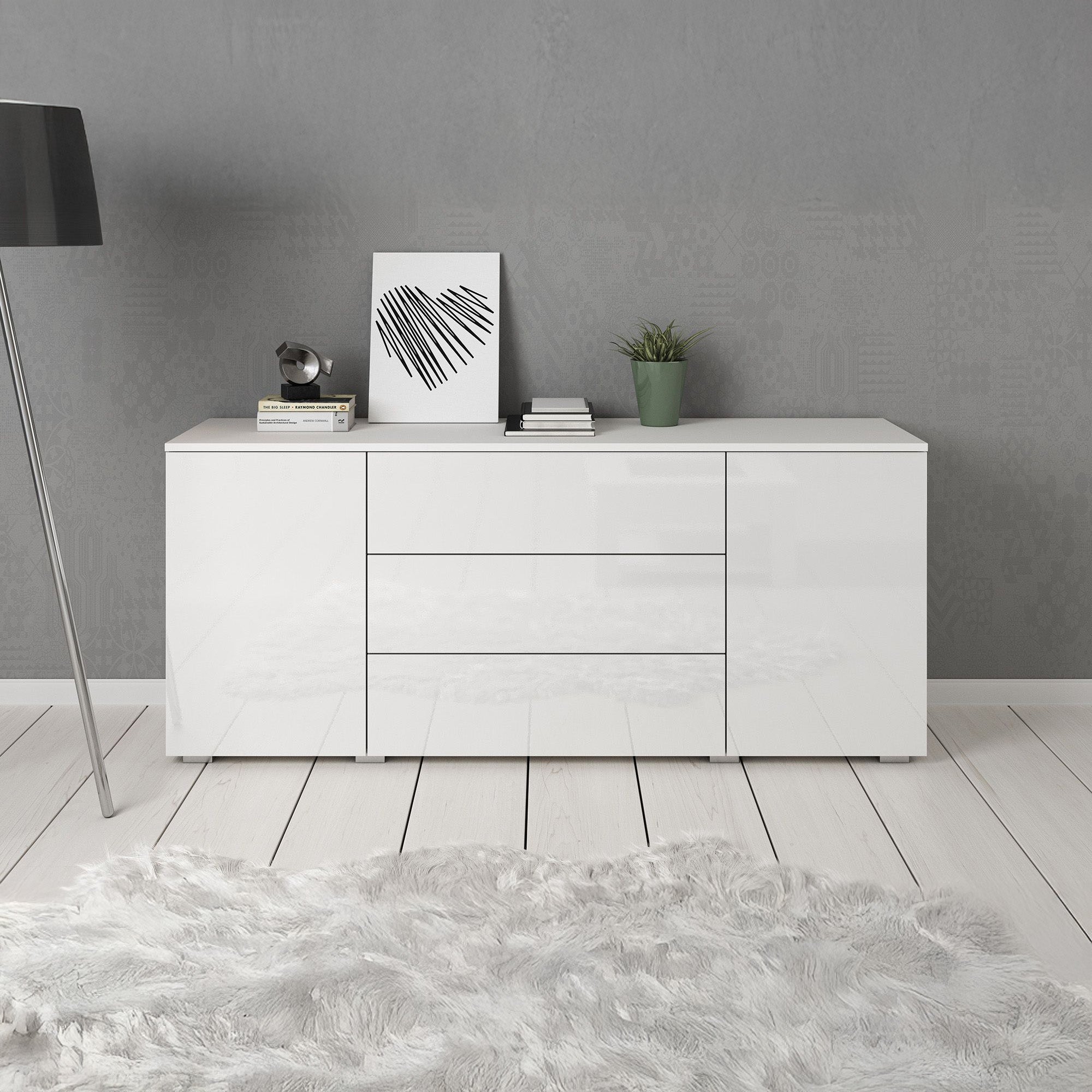 Pure - Dressoir - Wit - 150x39x68 cm