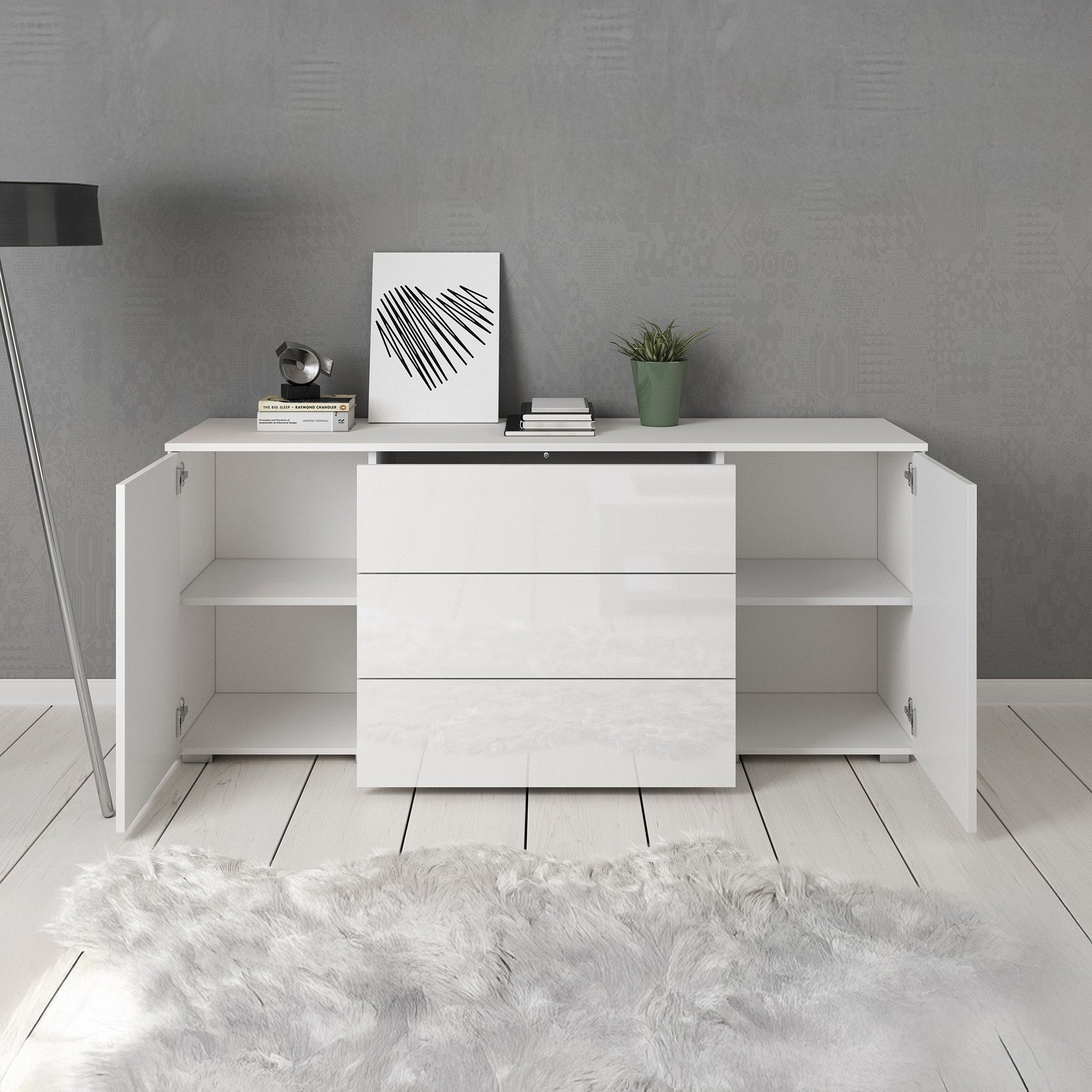 Pure - Dressoir - Wit - 150x39x68 cm