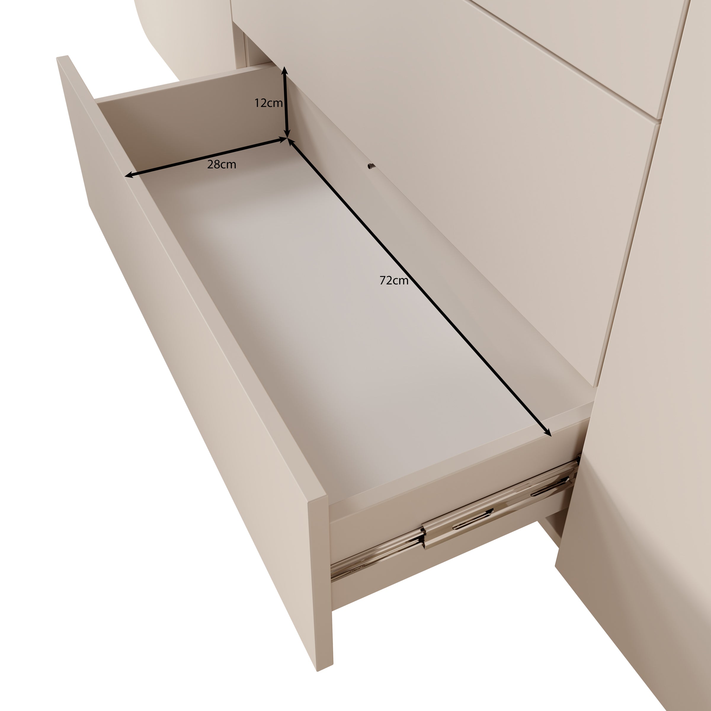Renalto - Dressoir - Beige - 180x36x70 cm