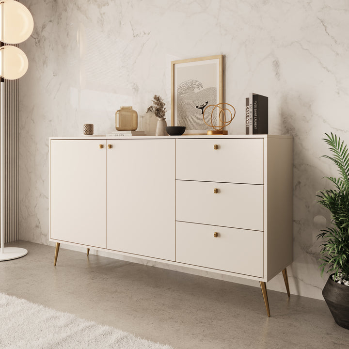 Reunion - Dressoir - Beige - 156x41x89 cm