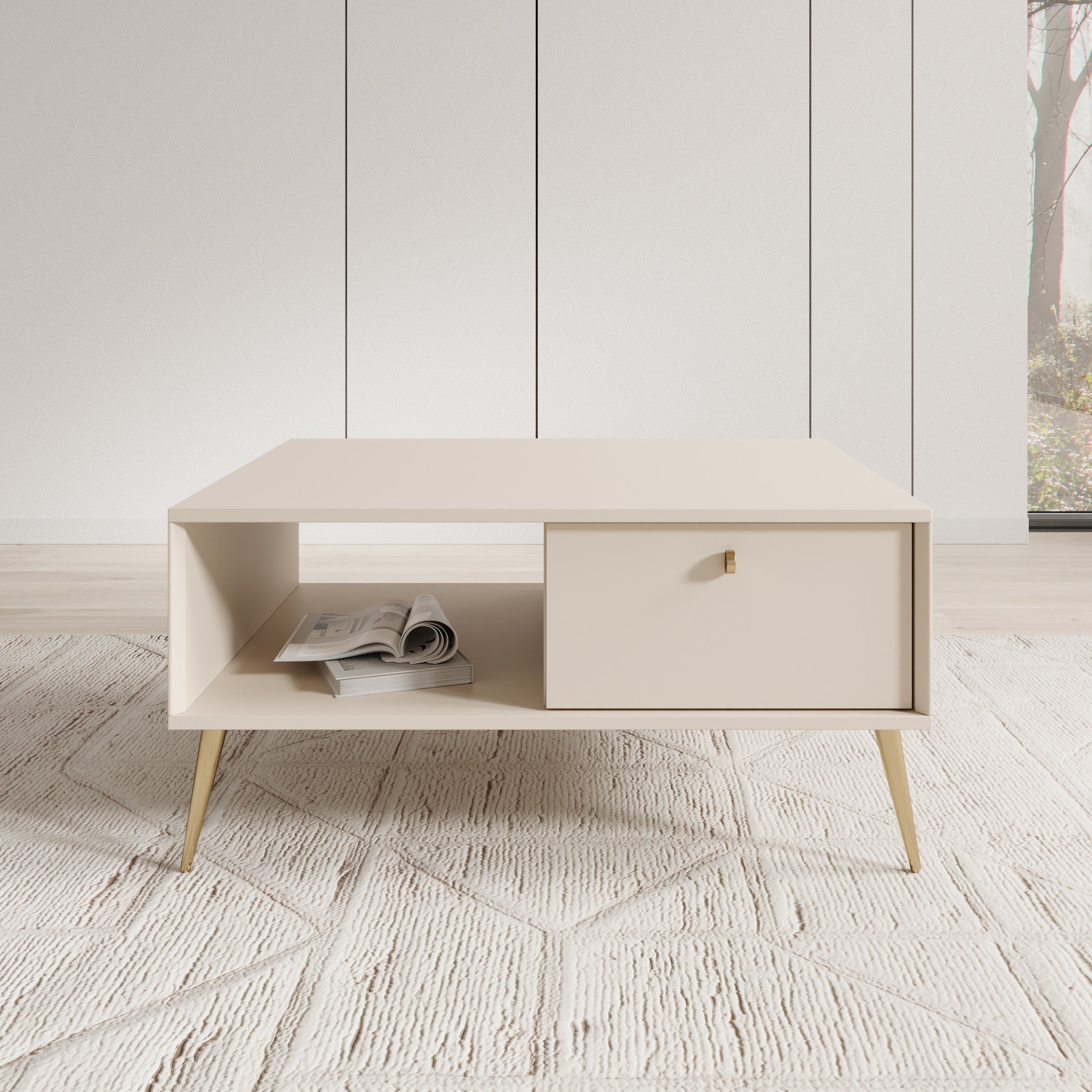 Reunion - Salontafel - Beige - 87x66x43 cm