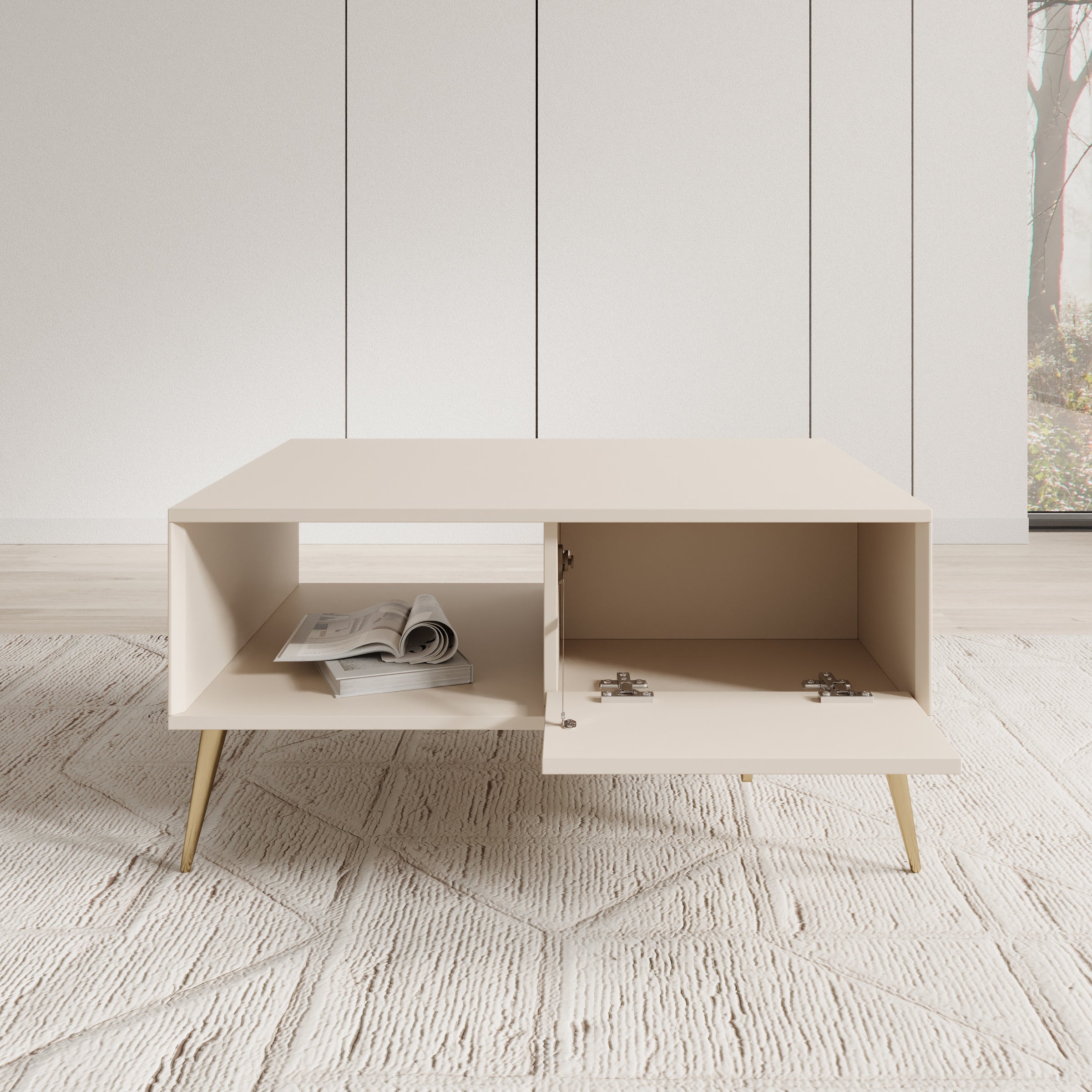 Reunion - Salontafel - Beige - 87x66x43 cm