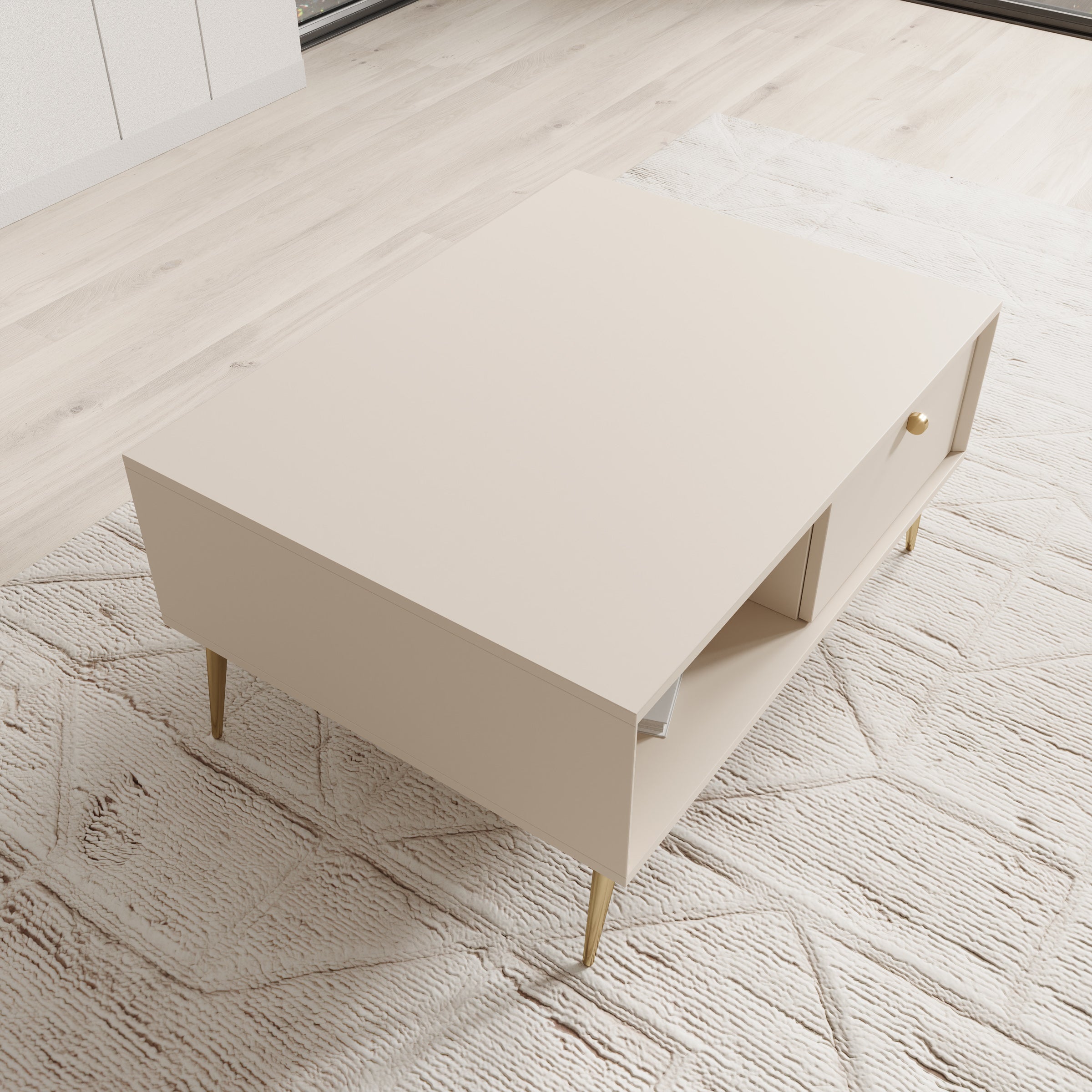 Reunion - Salontafel - Beige - 87x66x43 cm
