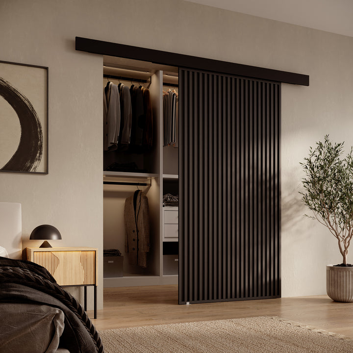Rincon - Schuifdeur - Antraciet/Zwart - 106x205 cm