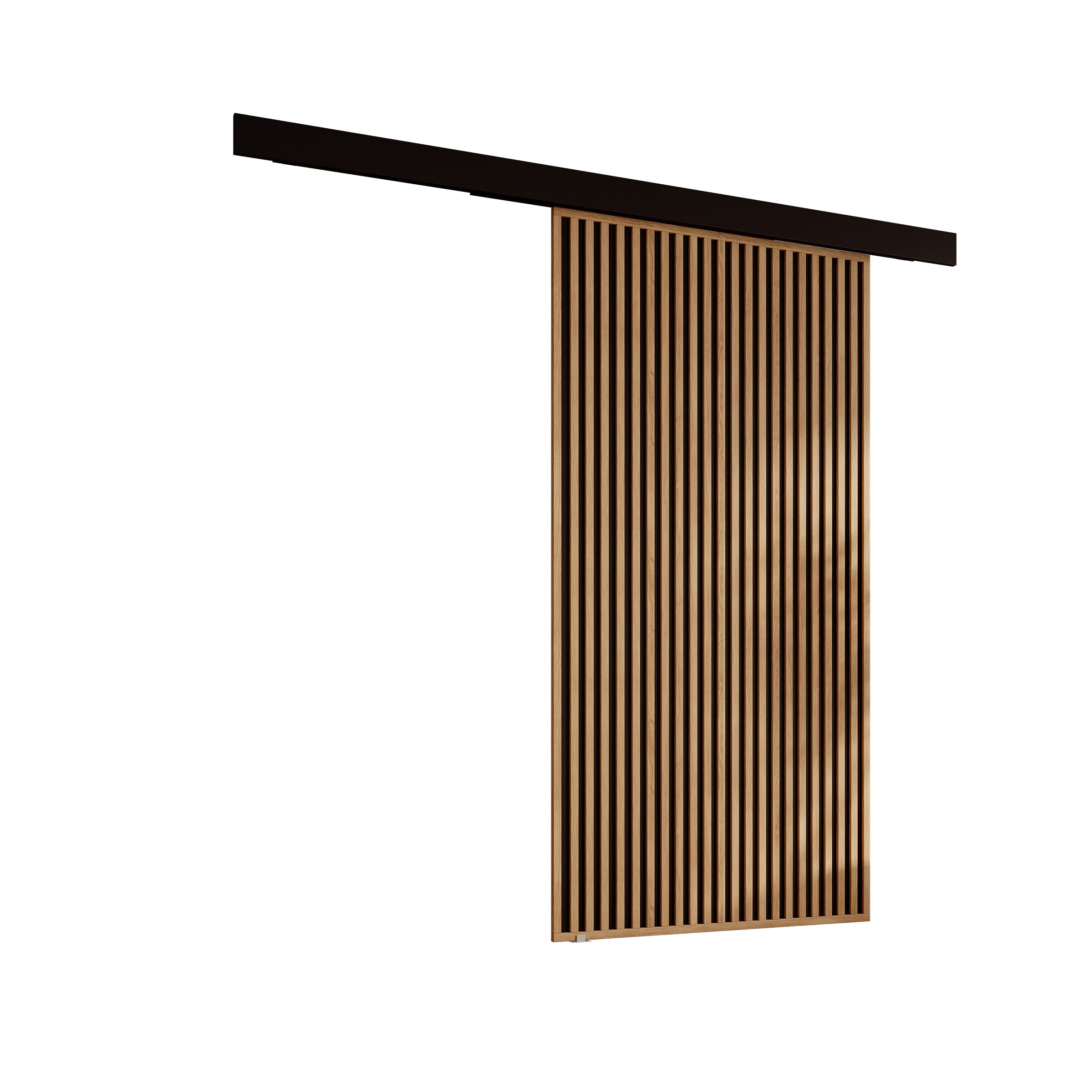 Rincon - Schuifdeur - Eikenpatroon/Zwart - 106x205 cm