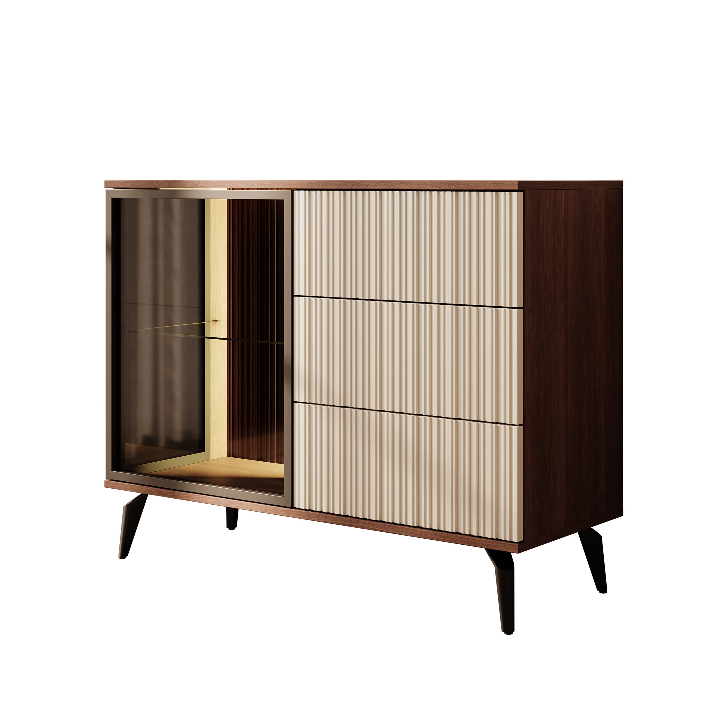 Riverhead - Dressoir - Beige/Eiken - 103x39x80 cm