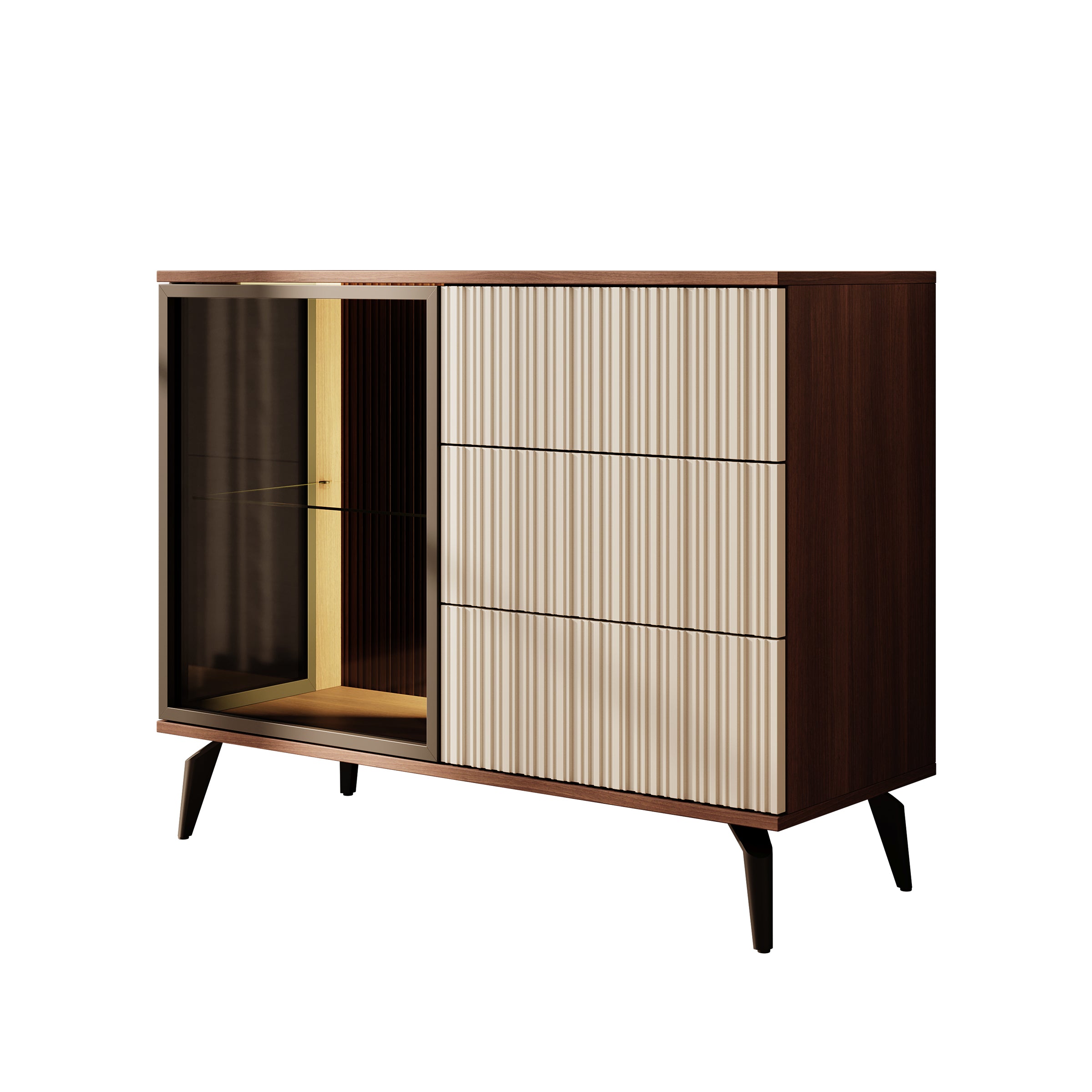 Riverhead - Dressoir - Beige/Eiken - 103x39x80 cm