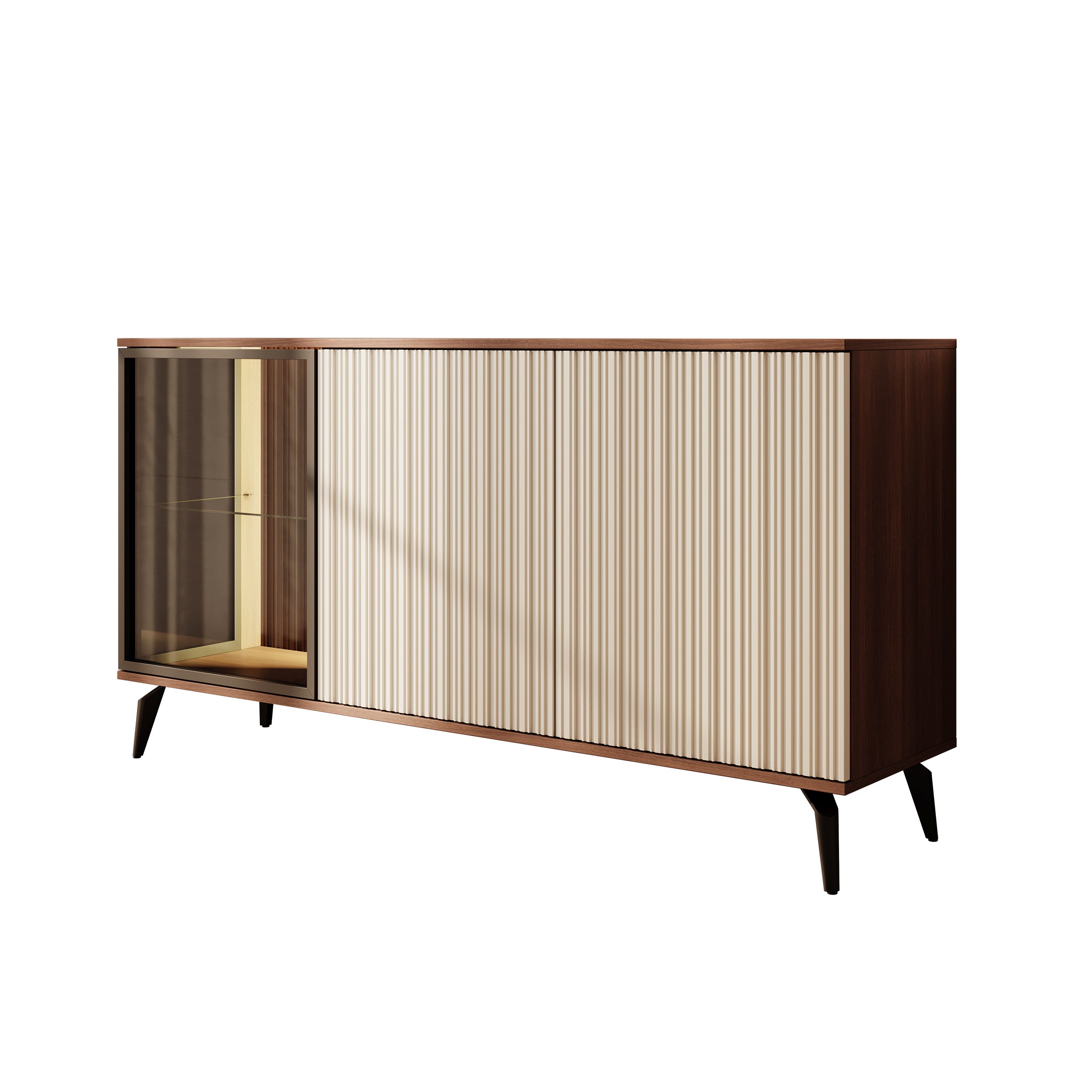Riverhead - Dressoir - Beige/Eiken - 154x39x80 cm