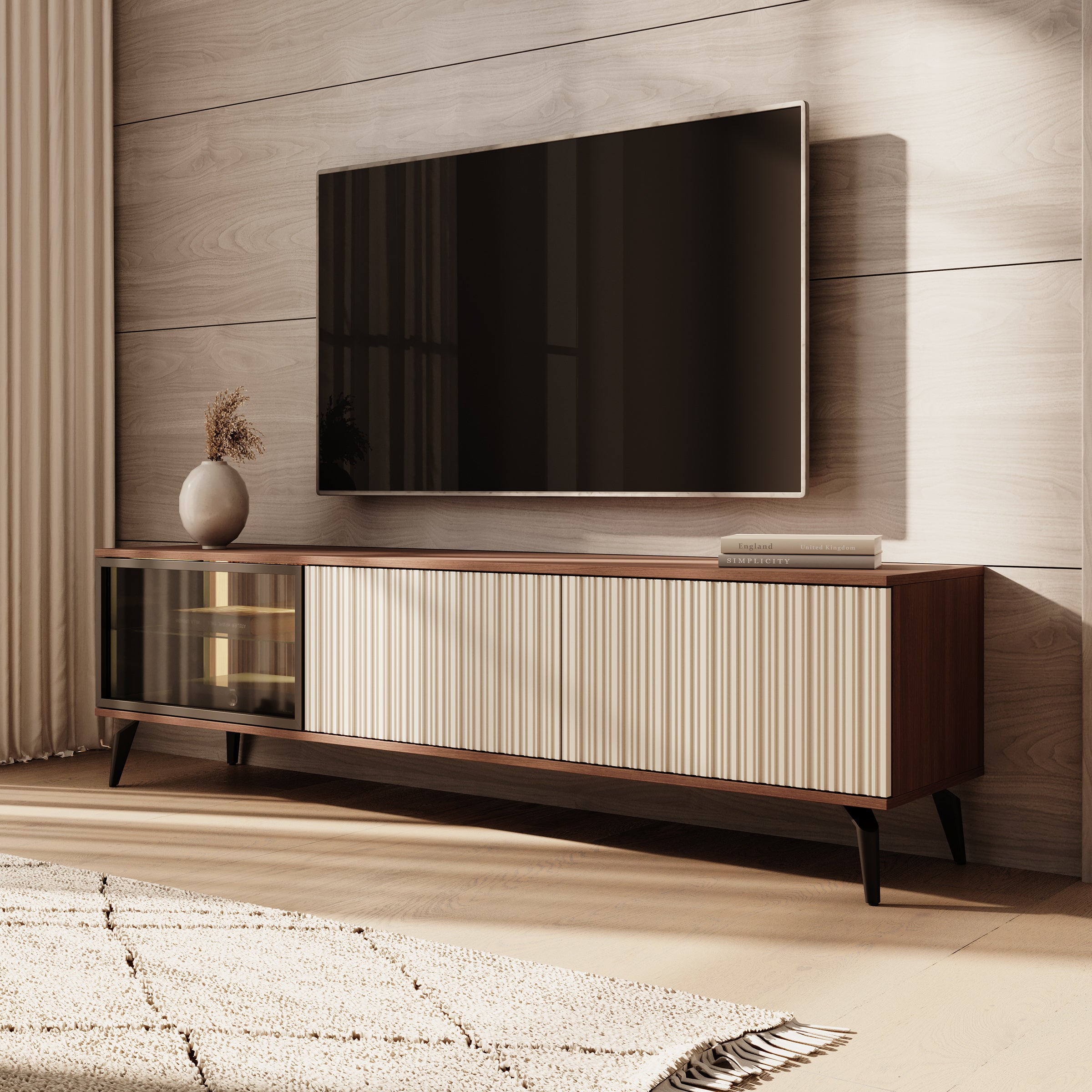 Riverhead - TV-Meubel - Beige/Eiken - 180 cm