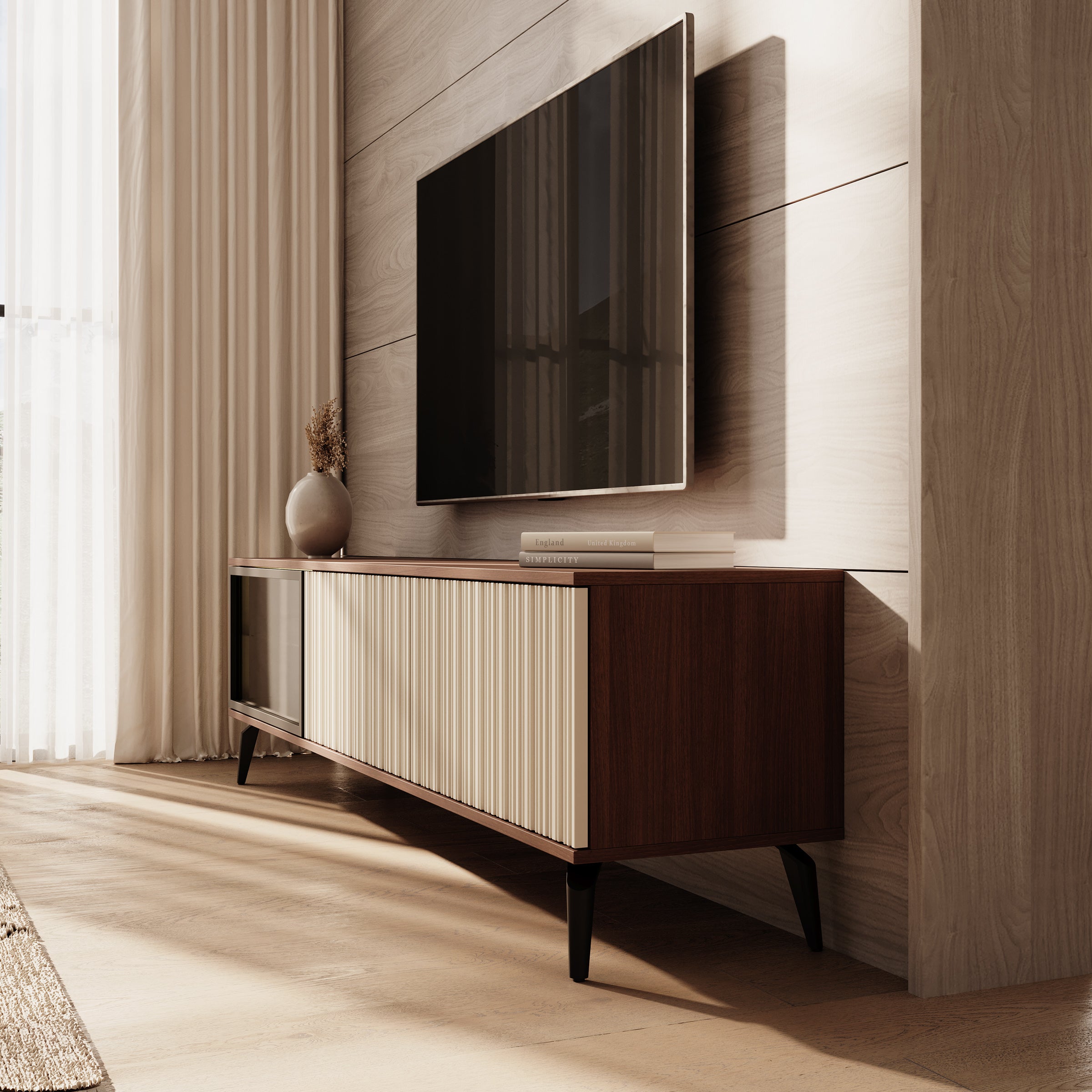 Riverhead - TV-Meubel - Beige/Eiken - 180 cm