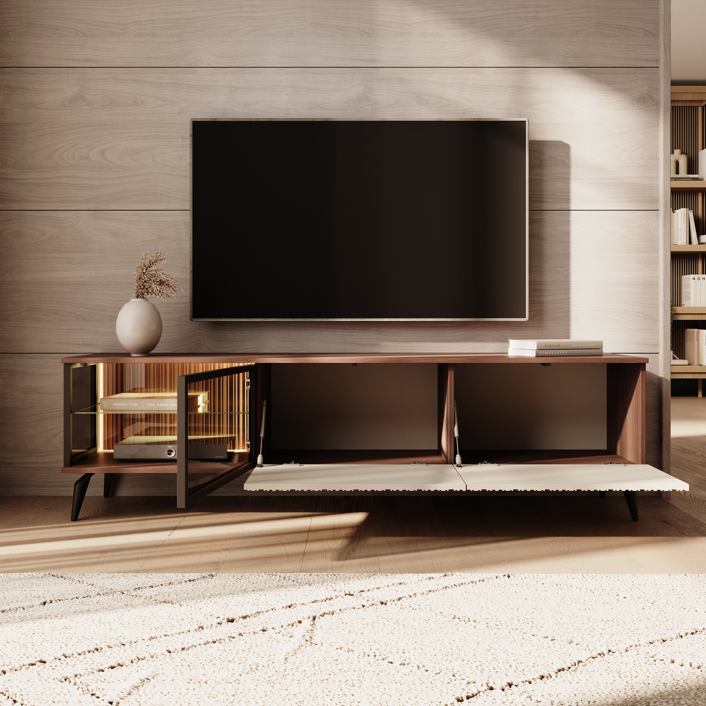 Riverhead - TV-Meubel - Beige/Eiken - 180 cm