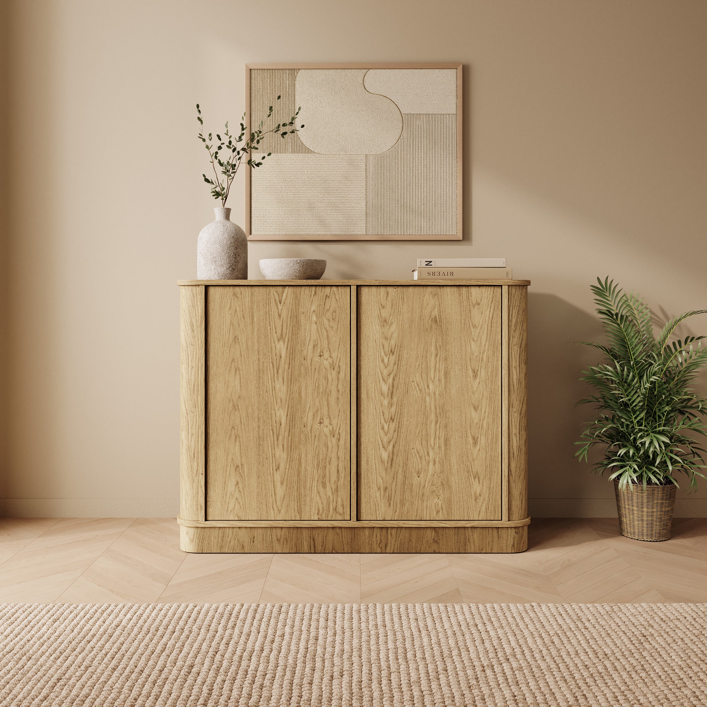 Rodeno - Dressoir - Licht eikenpatroon - 108x40x82 cm
