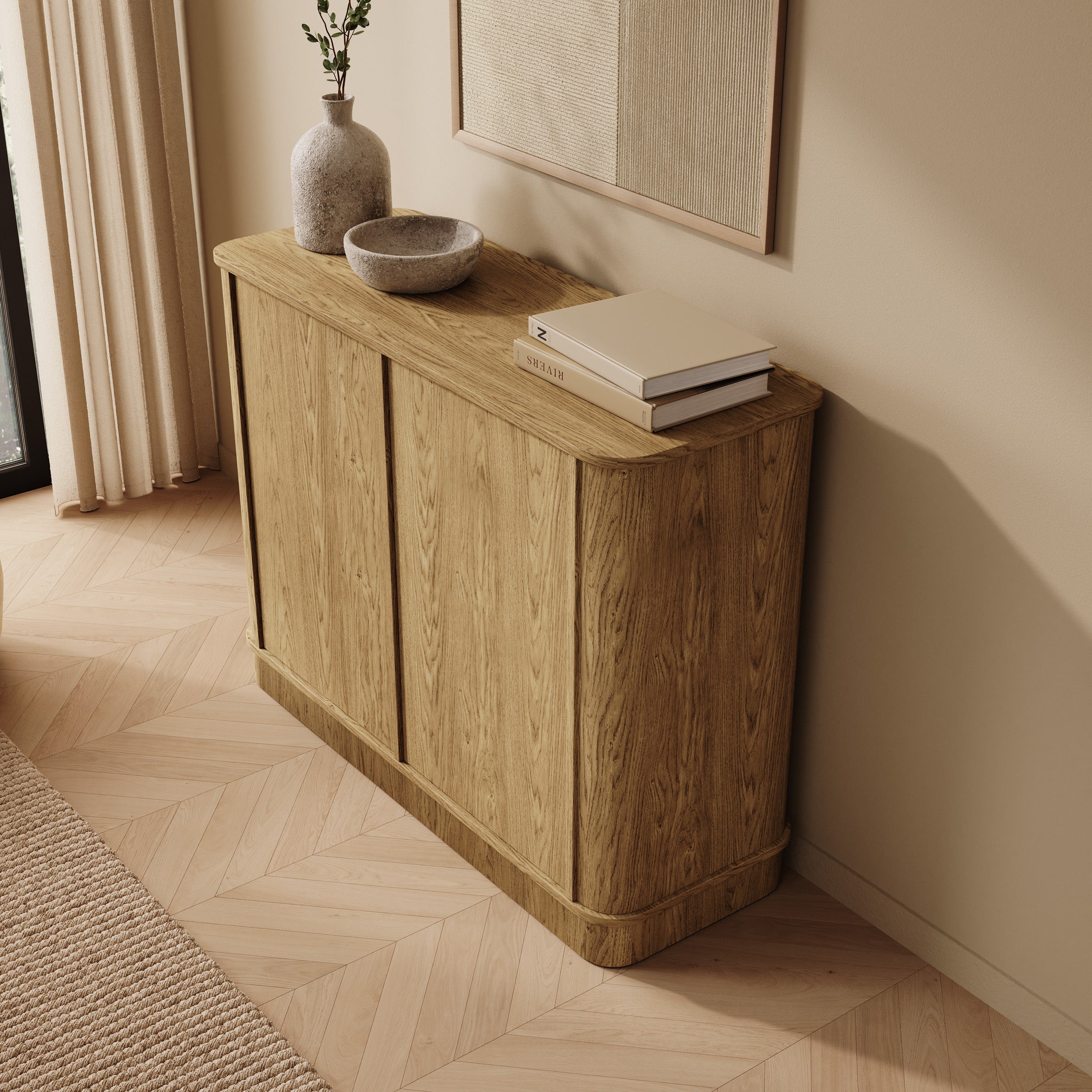 Rodeno - Dressoir - Licht eikenpatroon - 108x40x82 cm