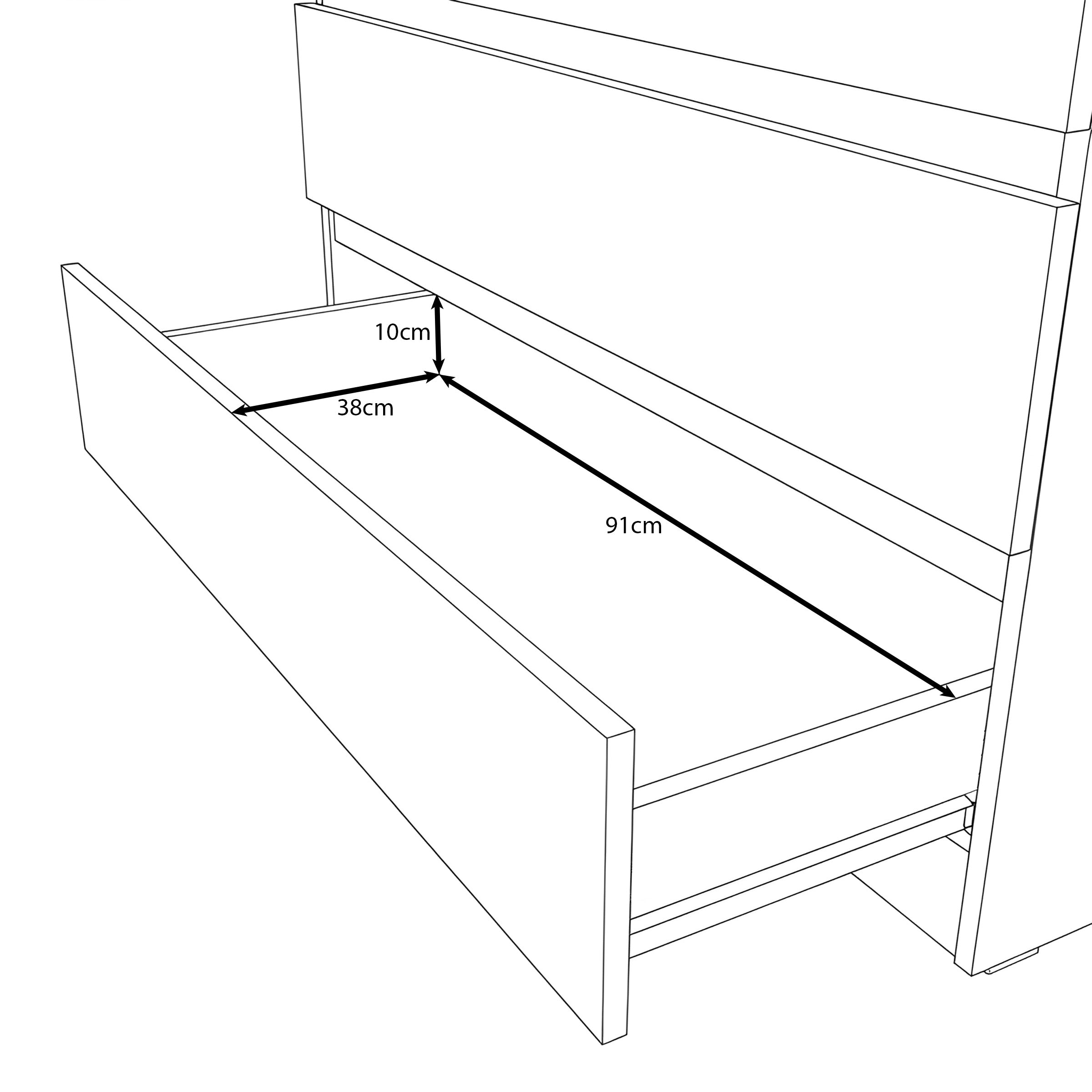 Rodger - Kledingkast 2-deurs - Zwart - 100x52x202 cm