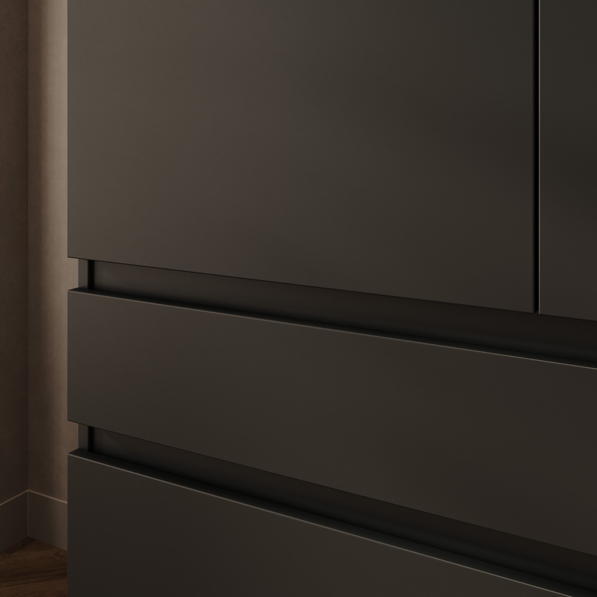 Rodger - Kledingkast 2-deurs - Zwart - 100x52x202 cm