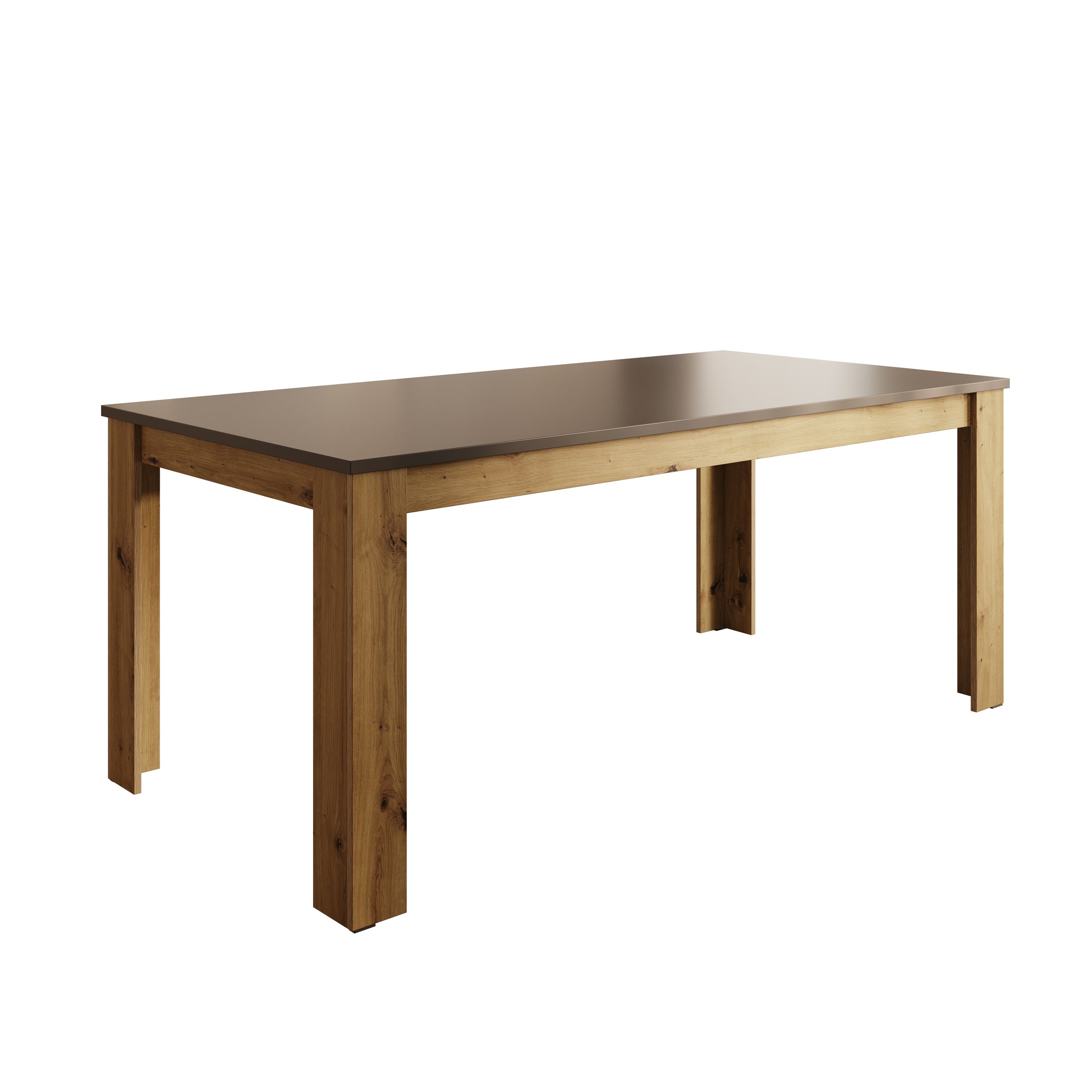 Rogan - Eetkamertafel - Zwart - 180x90x75 cm