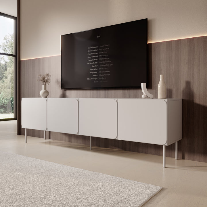 Rovik - TV-Meubel - Beige - 200x40x61 cm