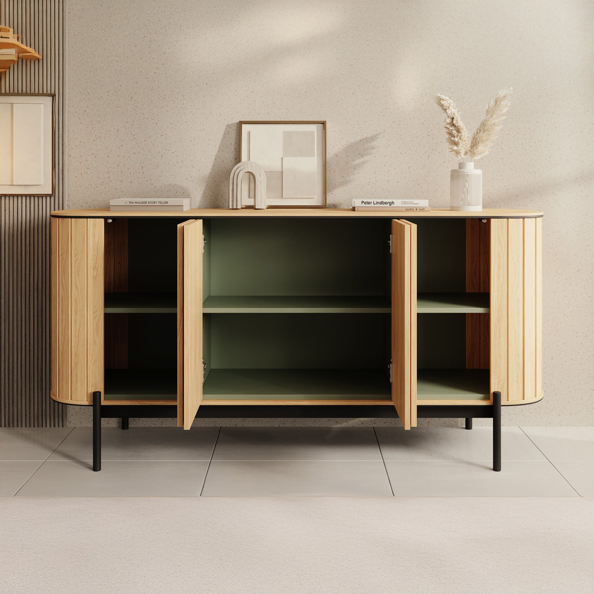 Royale - Dressoir - Eiken - 168x45x82 cm