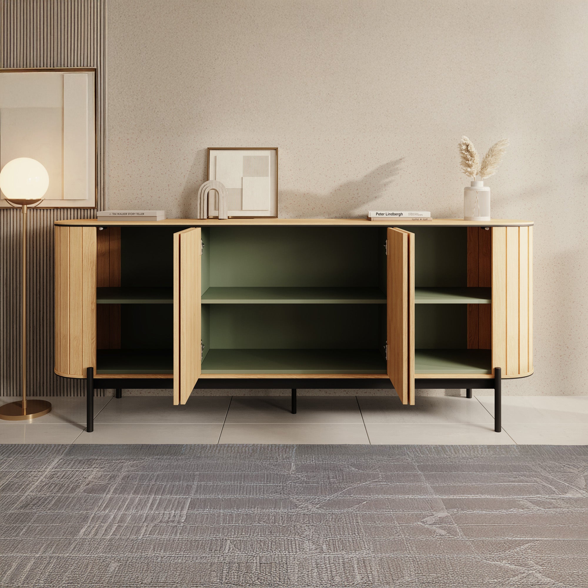 Royale - Dressoir - Eiken - 200x45x82 cm
