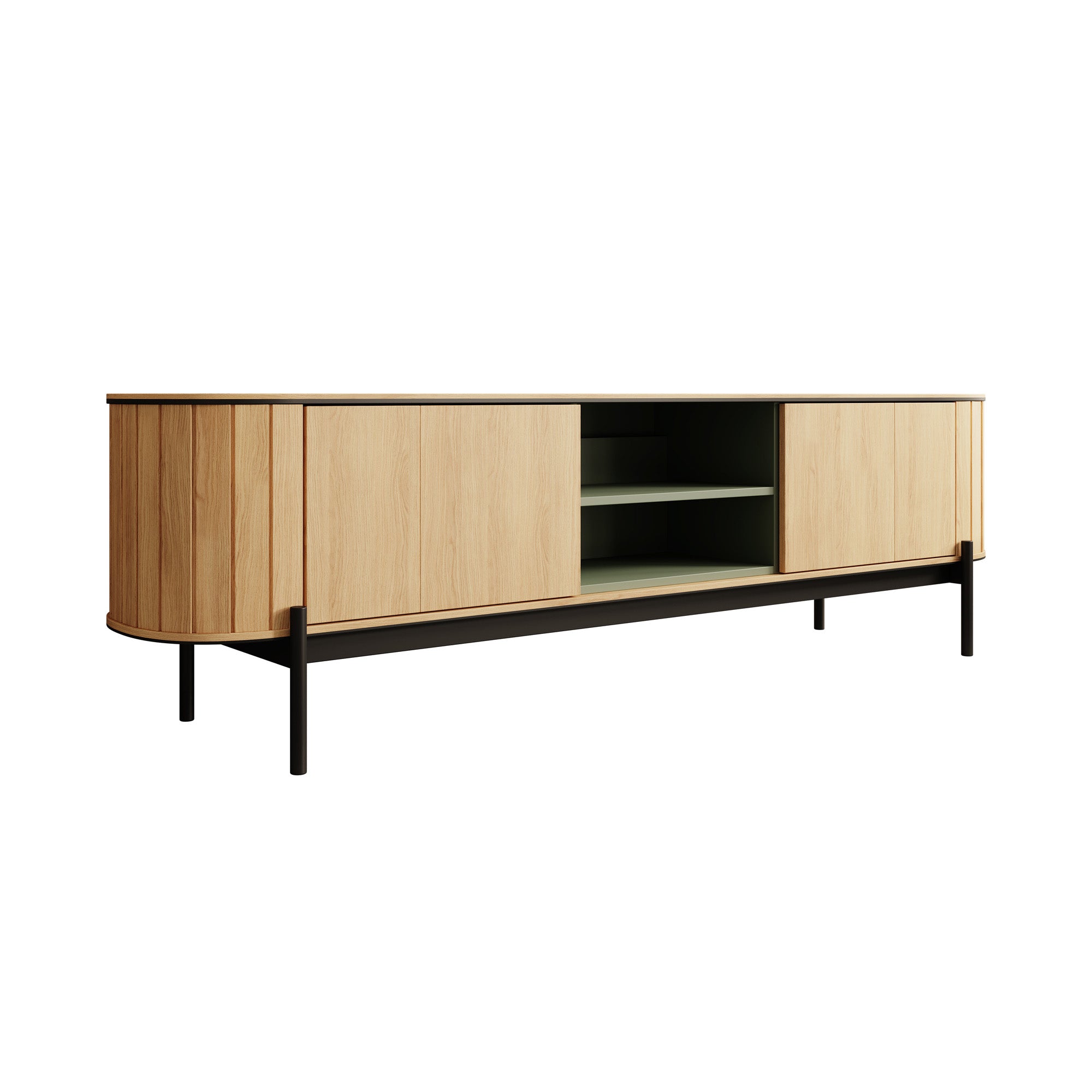 Royale - TV-Meubel met 2 deuren - Eiken  - 200x45x57 cm