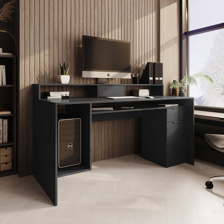 Ryan - Bureau - Grijs - 160x70x91 cm