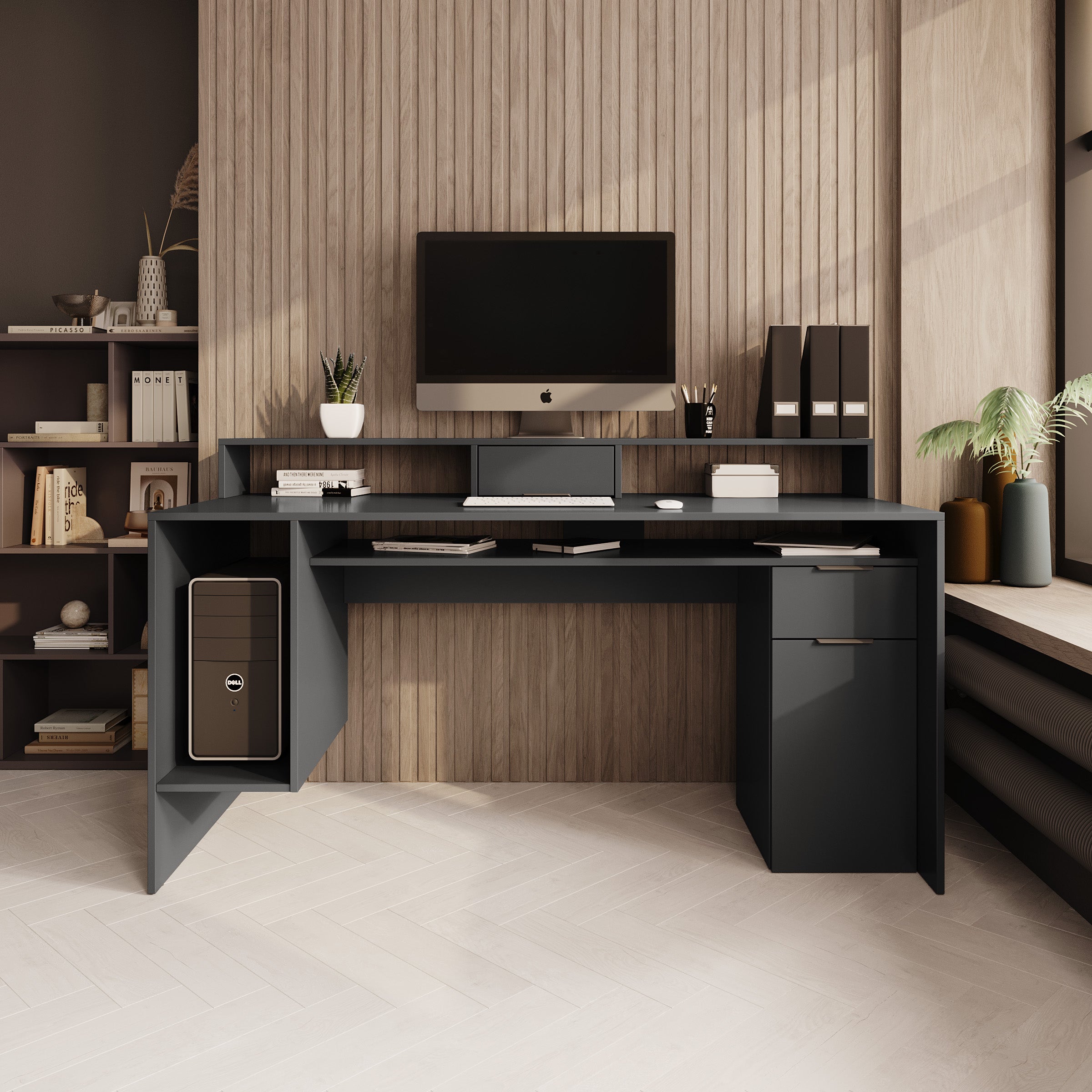 Ryan - Bureau - Grijs - 160x70x91 cm
