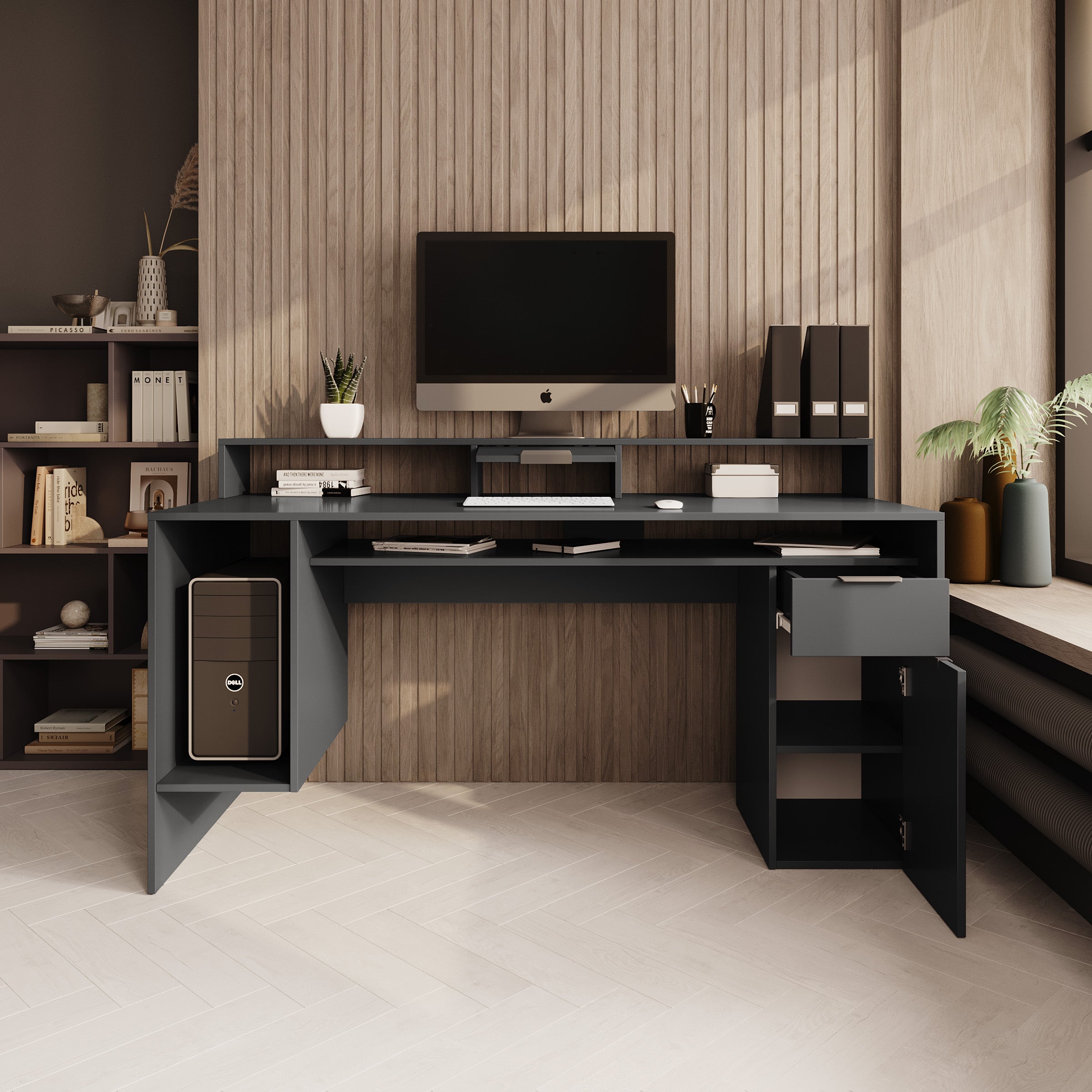 Ryan - Bureau - Grijs - 160x70x91 cm