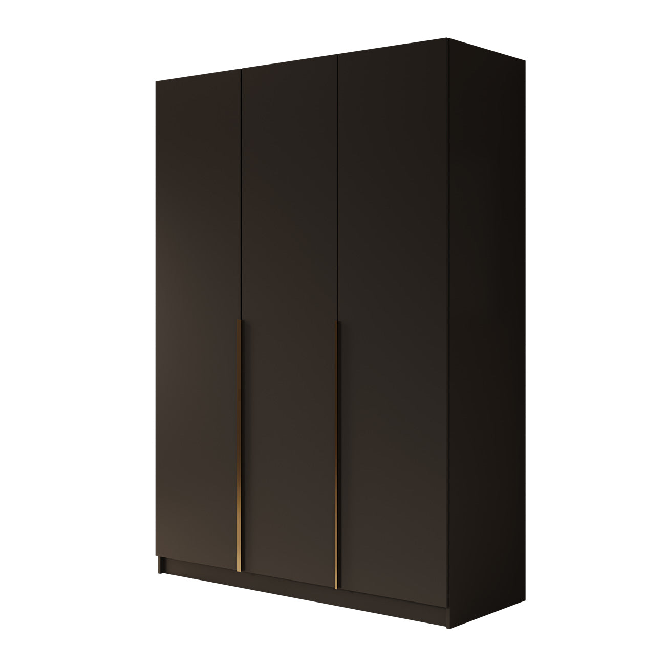 Sabre 2 - Kledingkast 3-deurs - Zwart - 150x58x215 cm