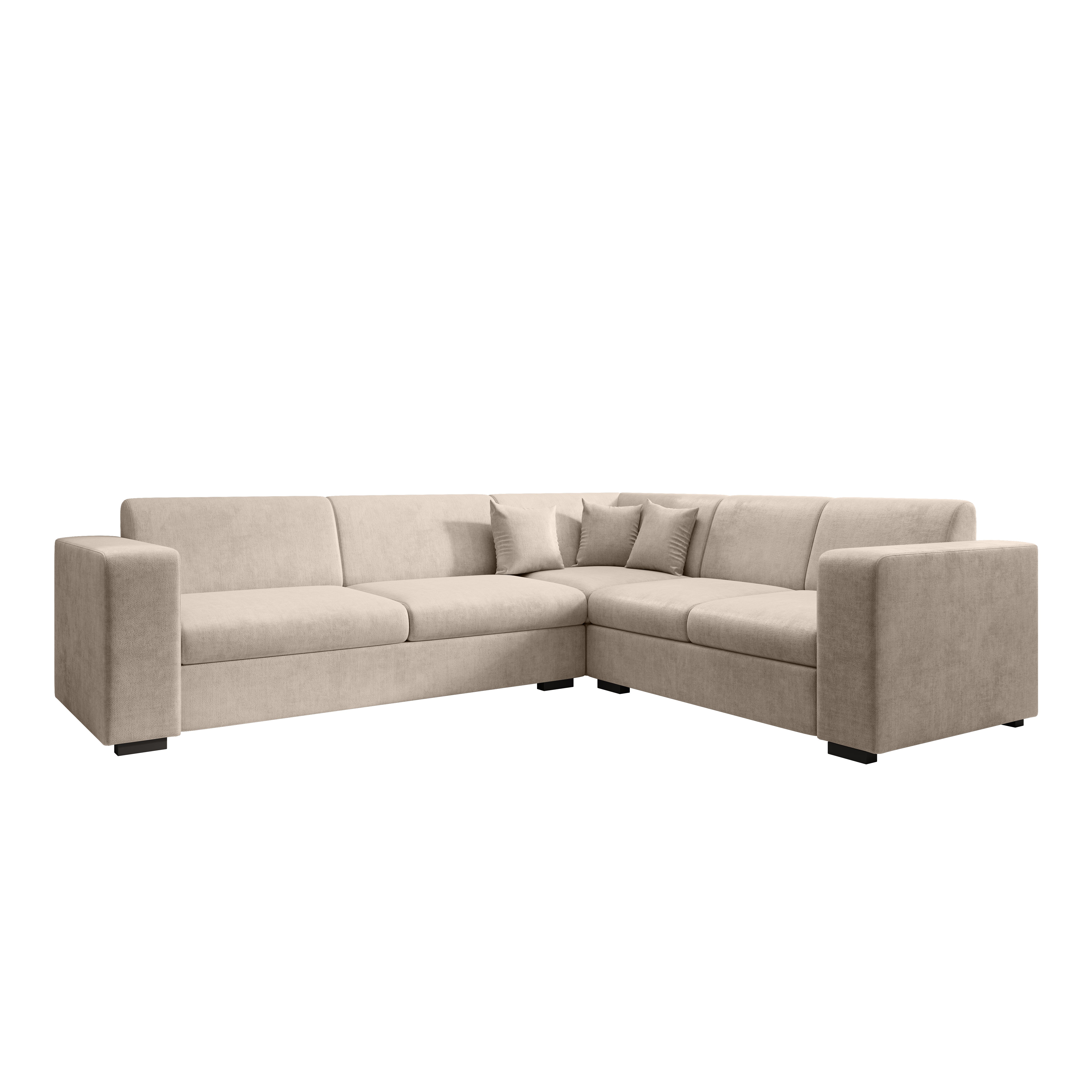 Santana - Hoekbank 4-zits - Velvet beige - Rechts