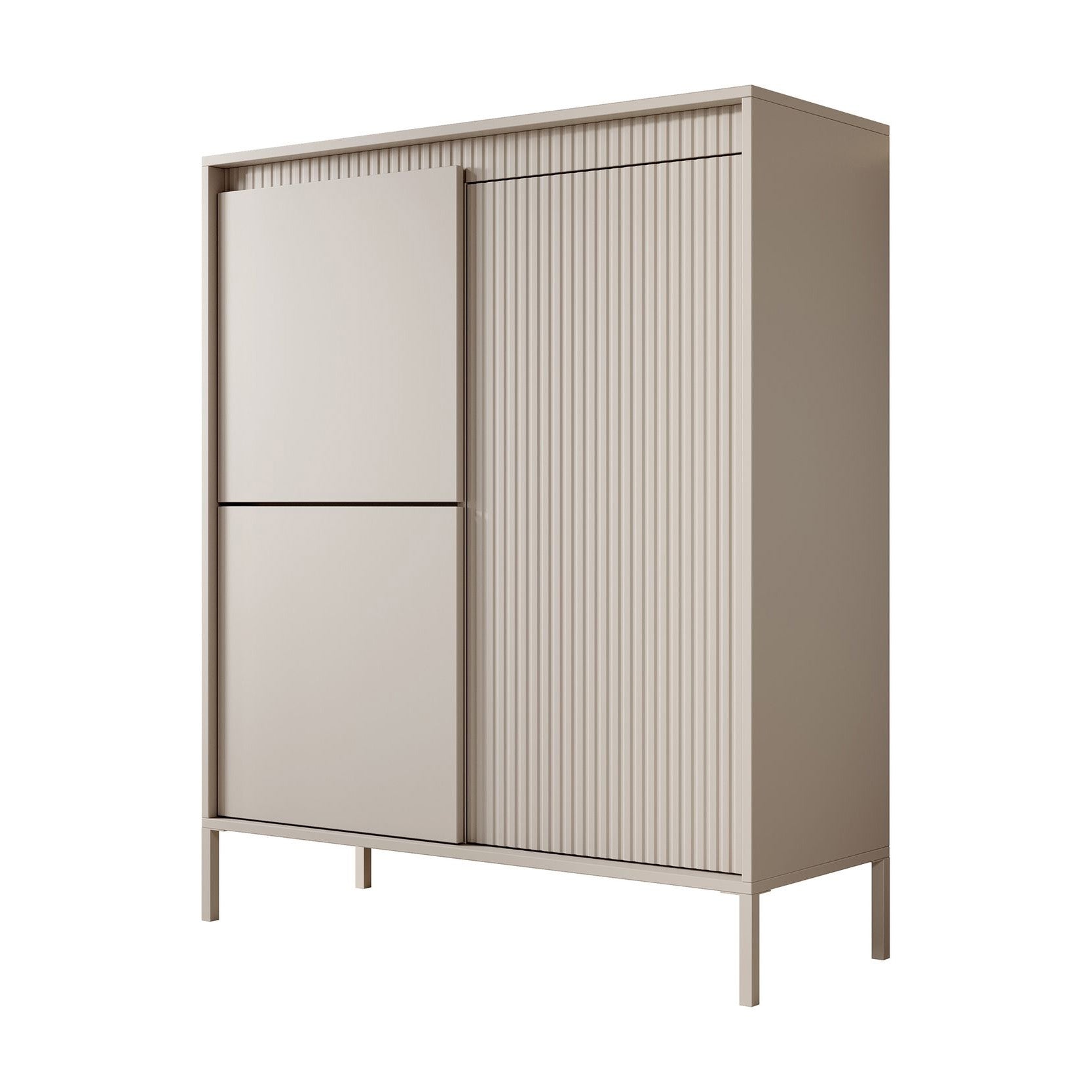 Saran - Dressoir - Beige - 104x40x123 cm