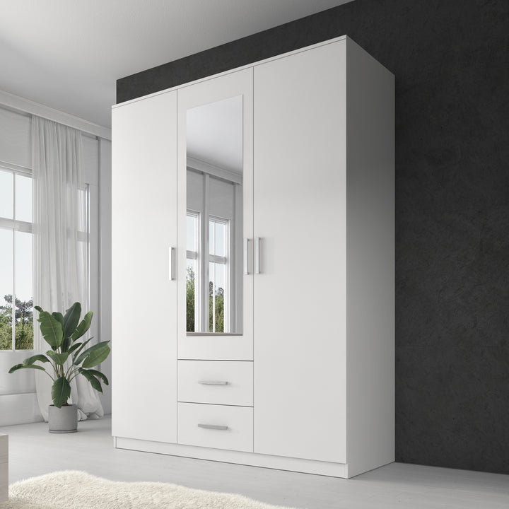 Savona - Kledingkast - Wit - 150x58x200 cm