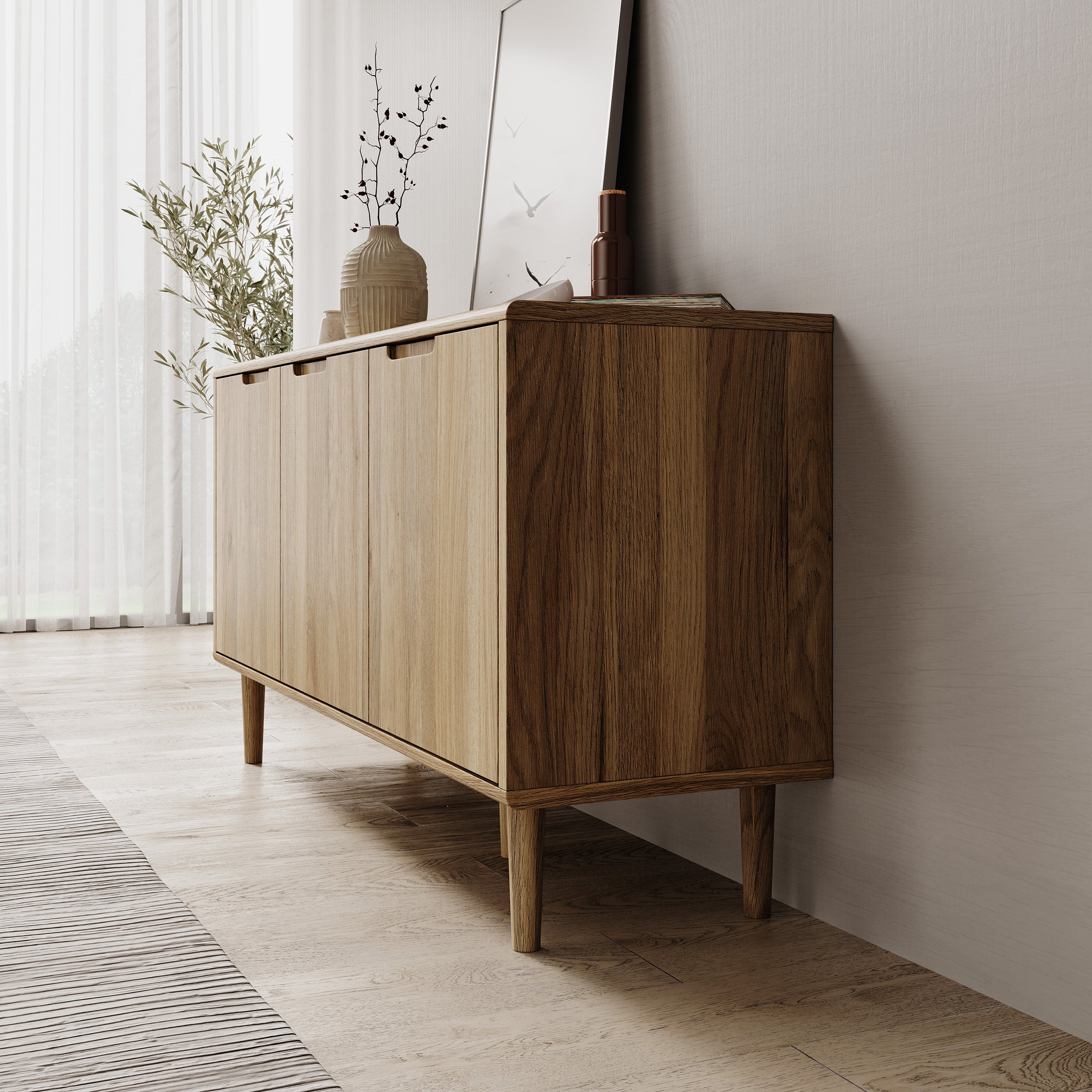 Selwood - Dressoir - Eikenpatroon - 139x43x74 cm