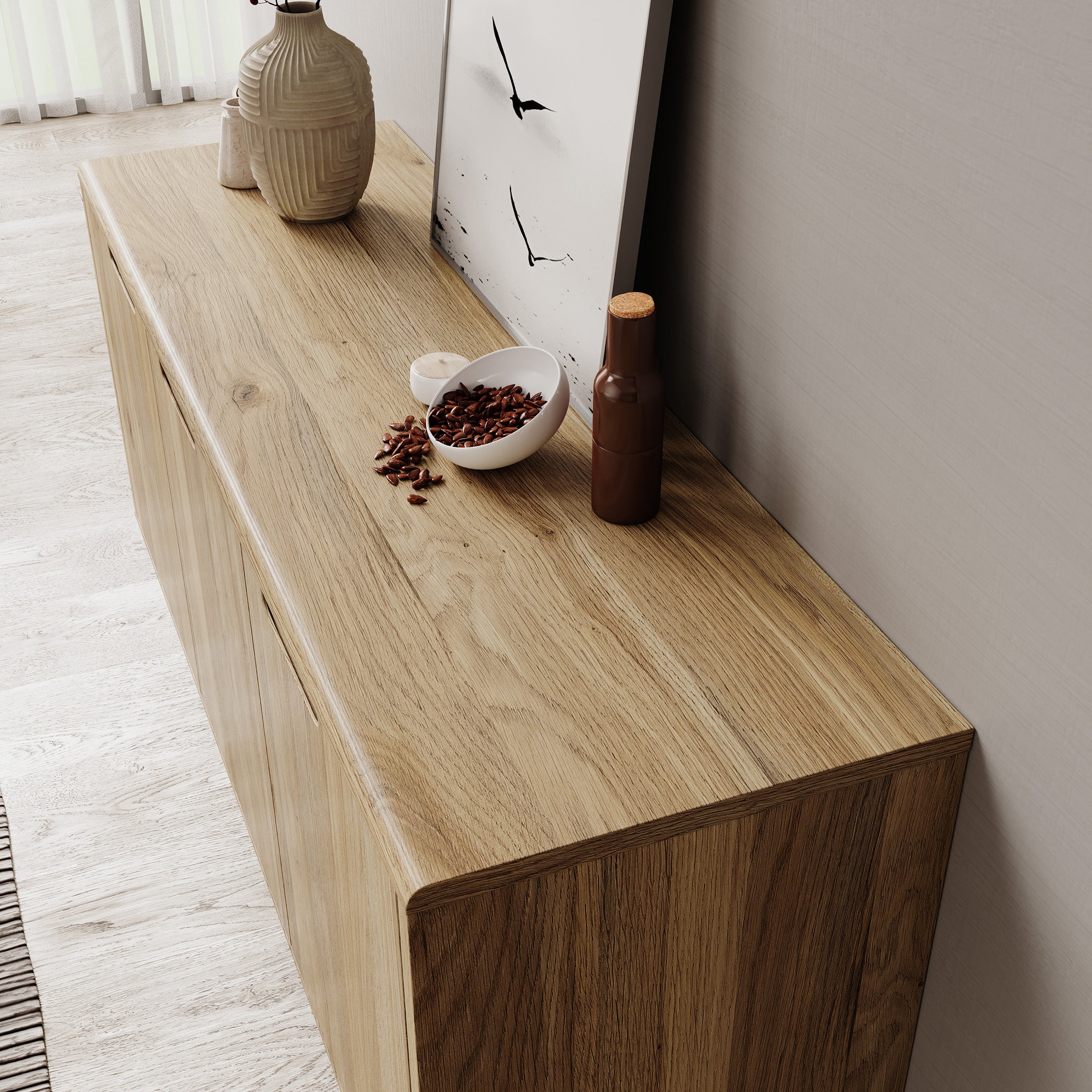 Selwood - Dressoir - Eikenpatroon - 139x43x74 cm