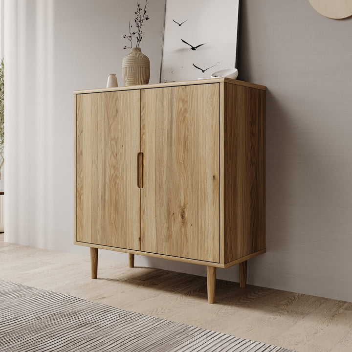 Selwood - Dressoir - Eikenpatroon - 95x43x103 cm