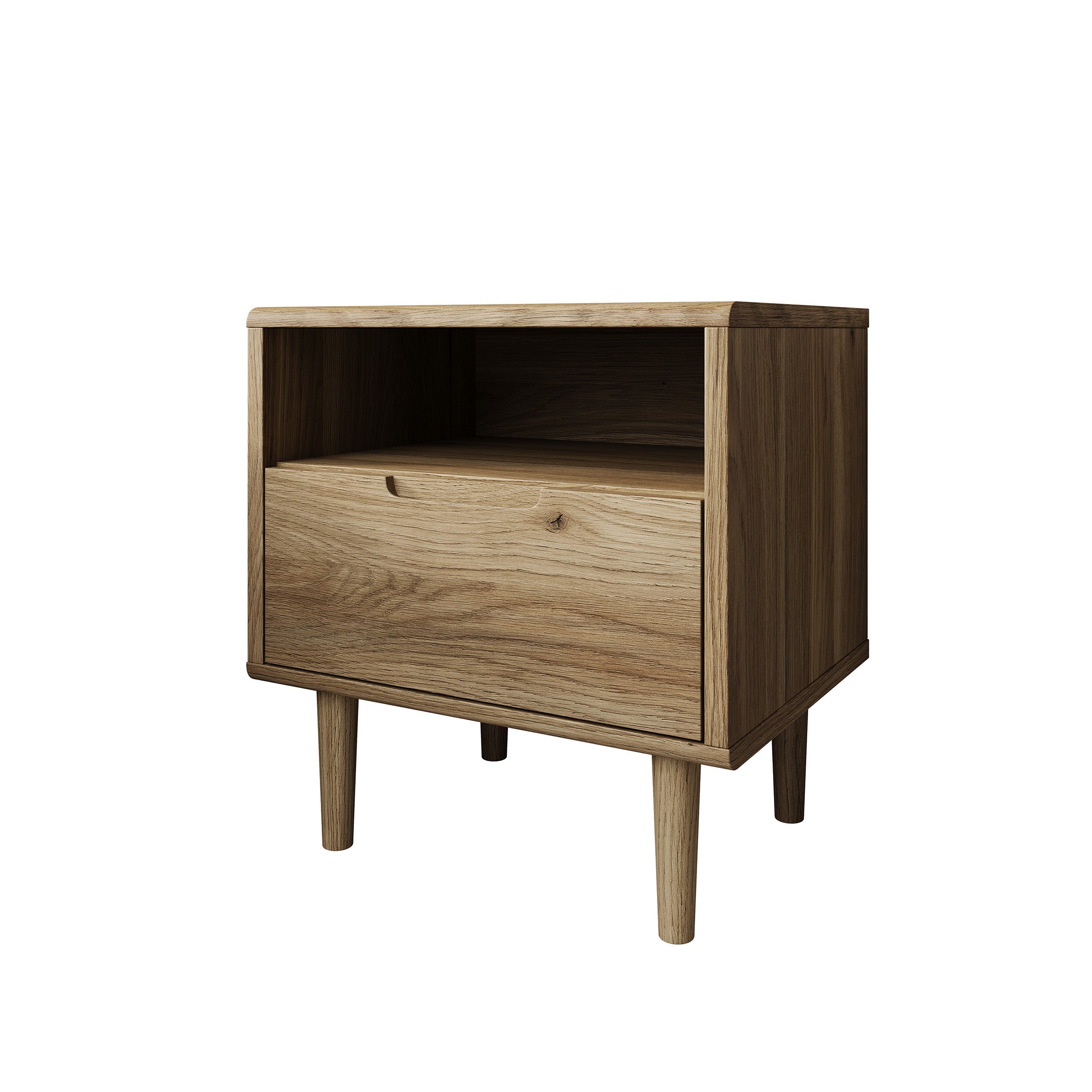 Selwood - Nachtkastje - Eikenpatroon - 55x43x58 cm