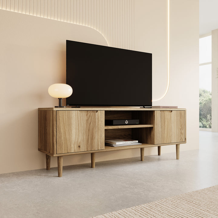 Selwood - TV-Meubel - Eikenpatroon - 154x43x58 cm