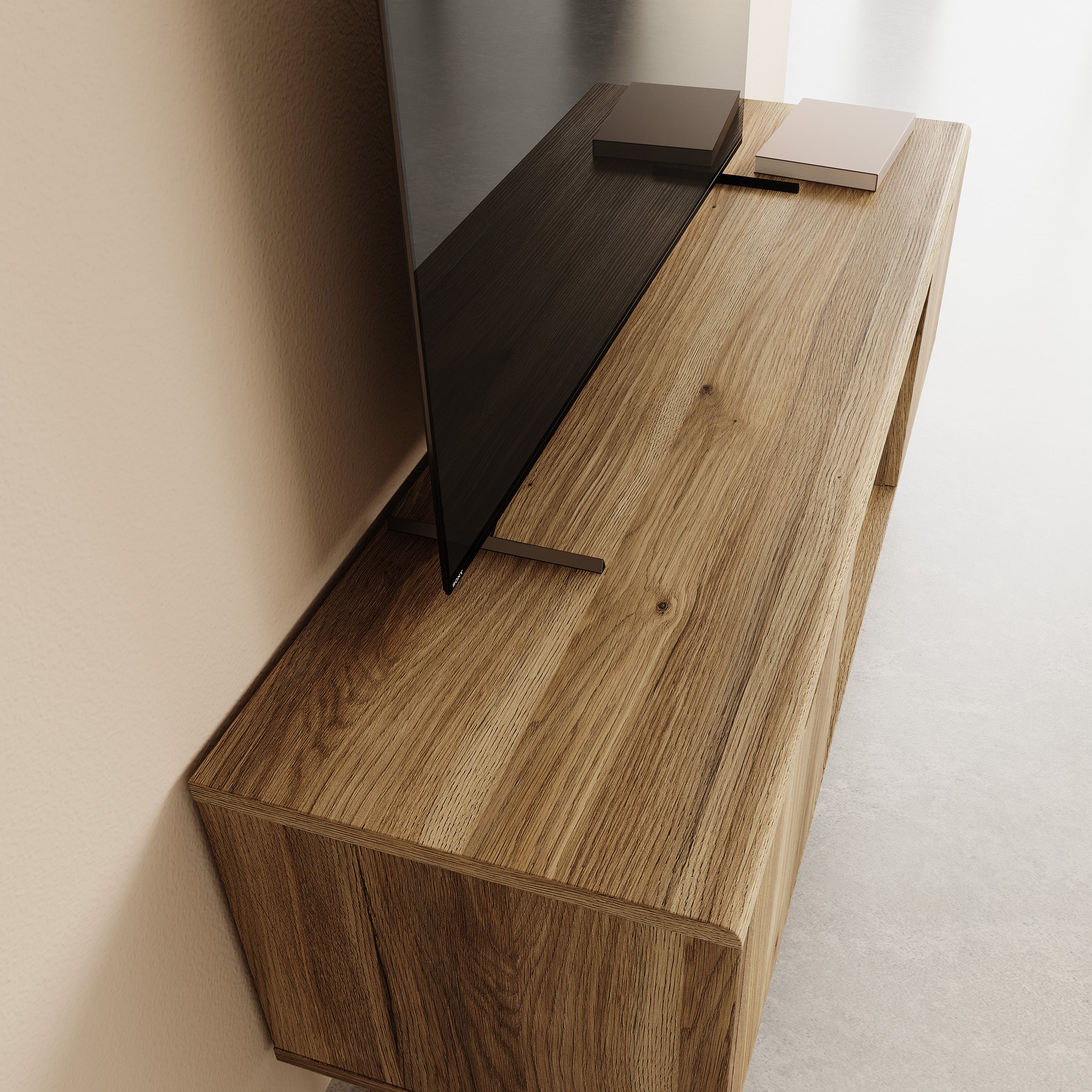 Selwood - TV-Meubel - Eikenpatroon - 154x43x58 cm