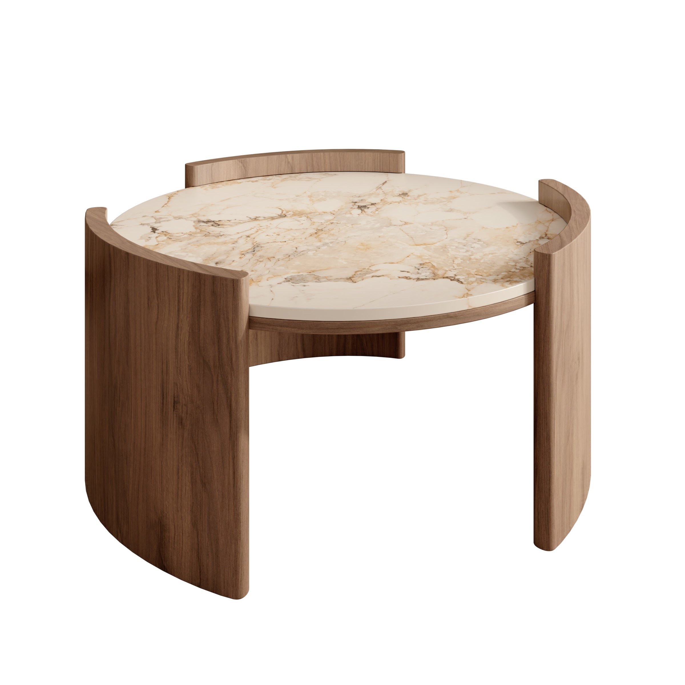 Sereno - Salontafel - Keramiek met marmerlook - 80x40 cm