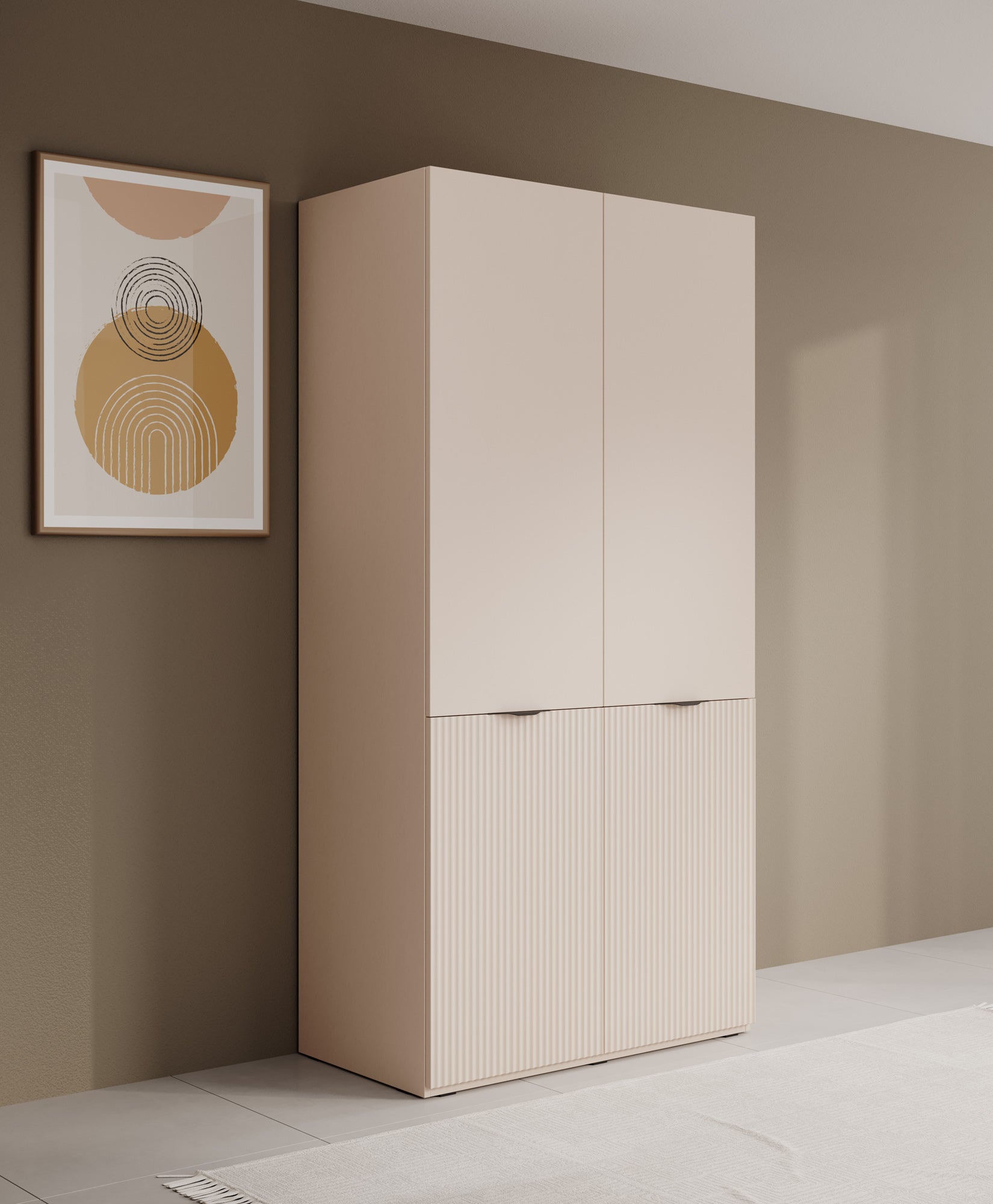 Shelton - Kledingkast 2-deurs - Beige