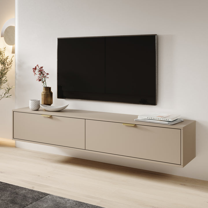 Silas - TV-Meubel - Beige - 175x33x35 cm