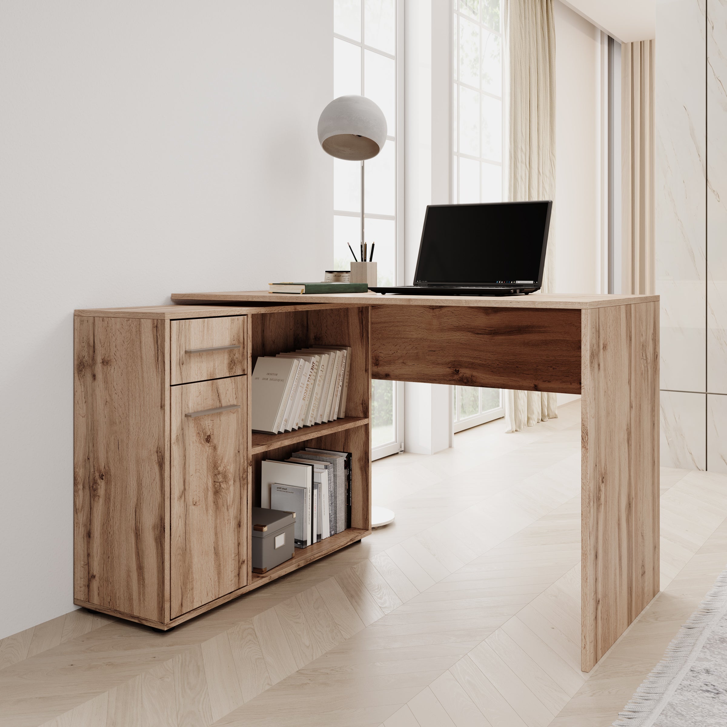 Silky - Bureau - Eiken - 92x120x75 cm