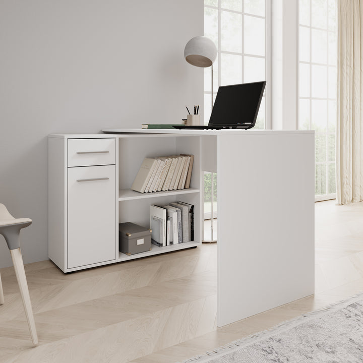 Silky - Bureau - Wit - 92x120x75 cm