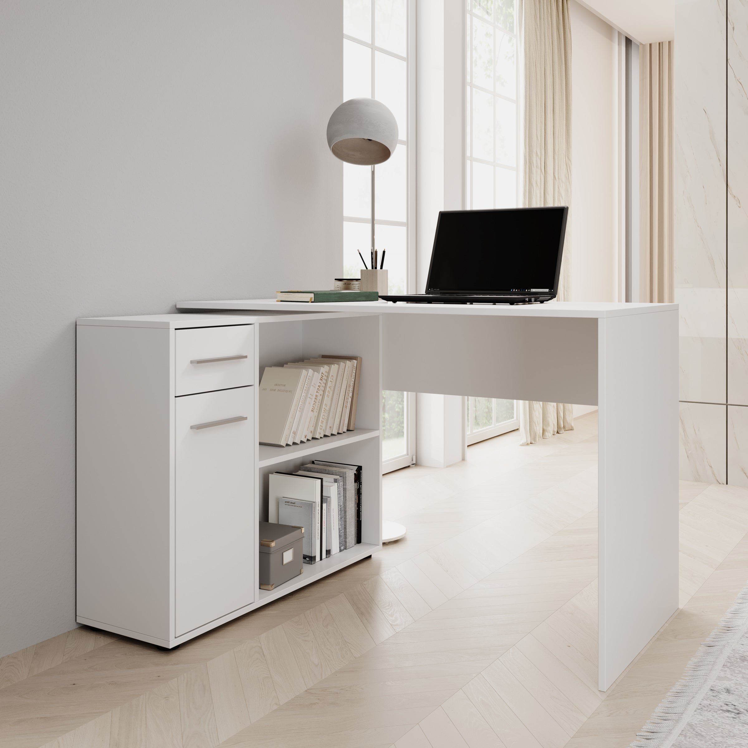 Silky - Bureau - Wit - 92x120x75 cm