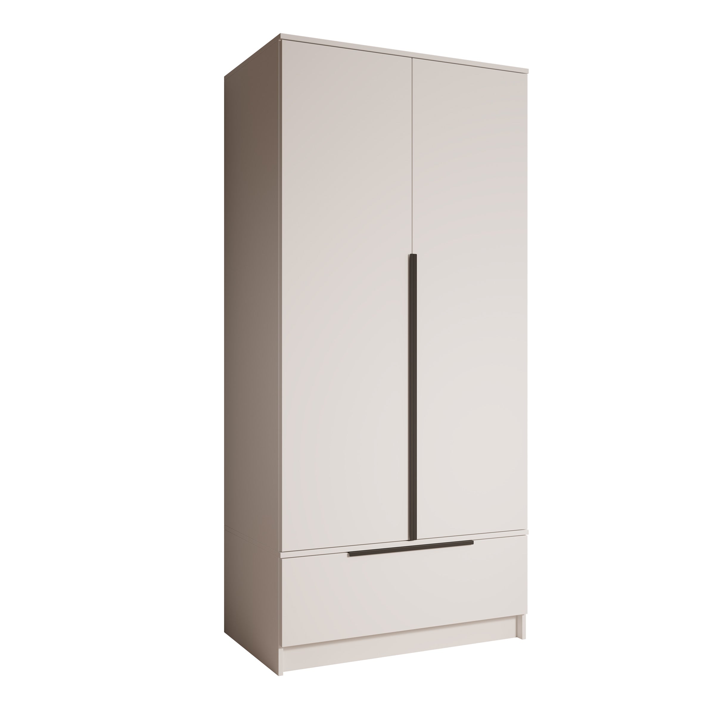 Skyer - Kledingkast 2-deurs - Wit - 90x51x193 cm