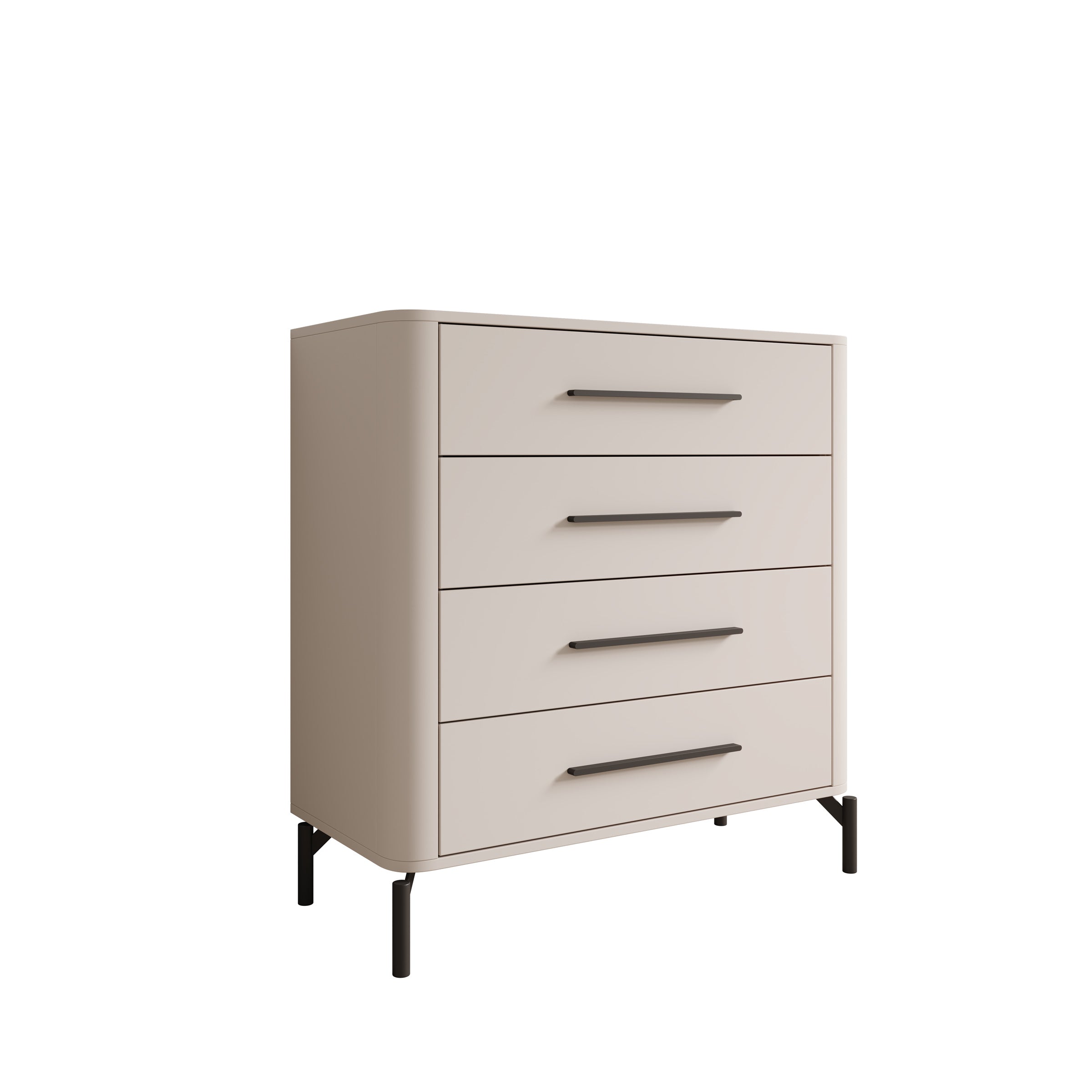 Sorello - Ladekast met 4 lades - Beige - 90x40x94 cm